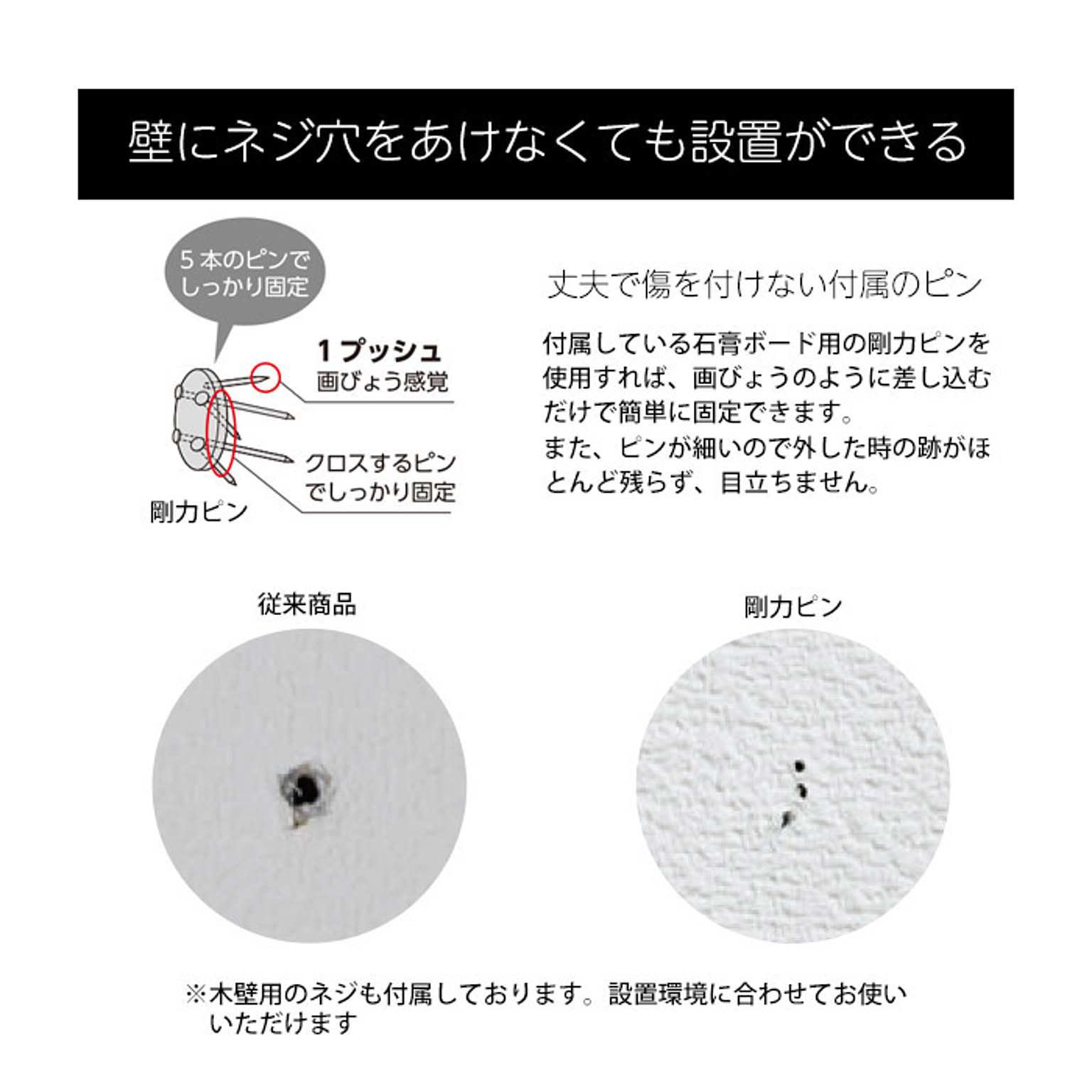 壁掛けフック・壁掛け金具