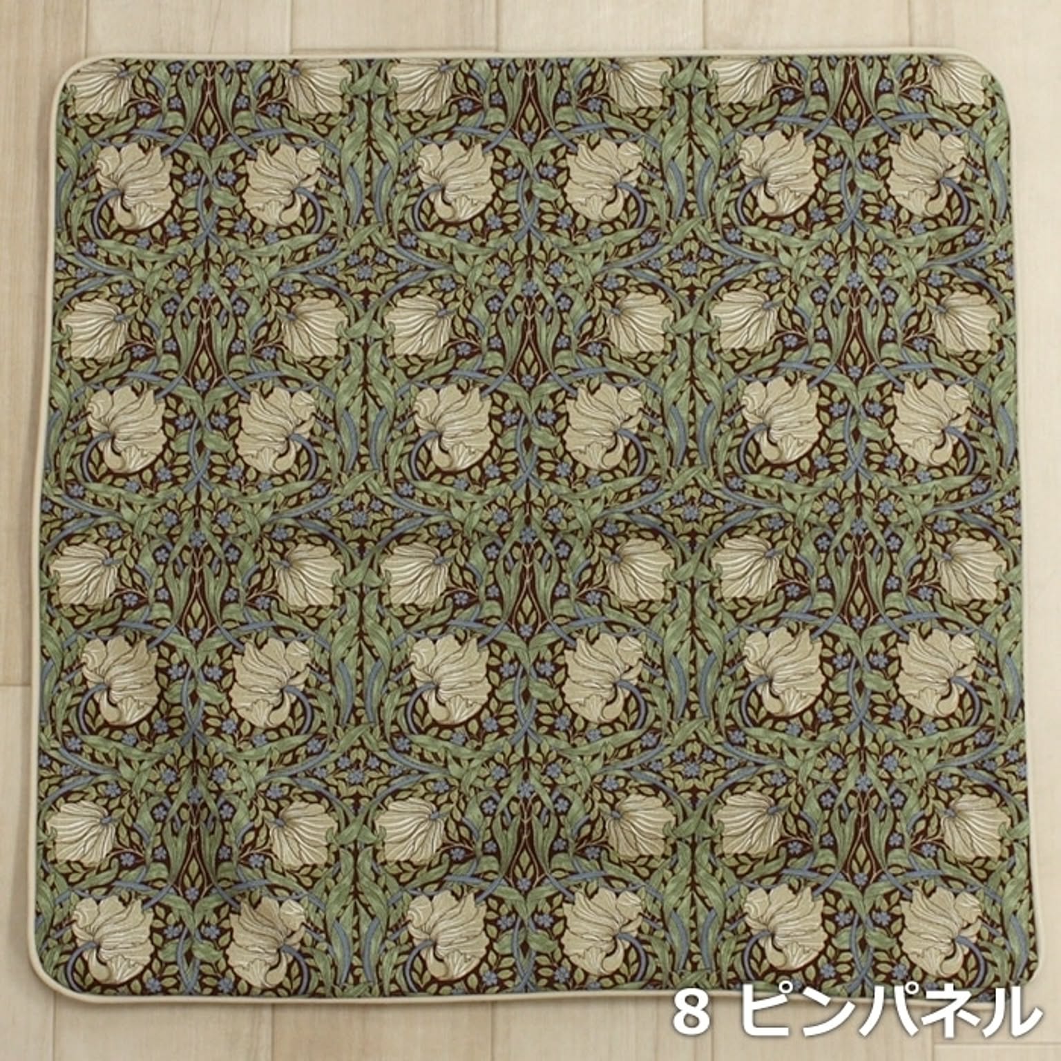 モリス柄 クッションカバー ファブリック 約45×45cm パイピング リム (Y) モリス デザイン 日本製 正方形 Morris morisu Fabric by BEST OF MORRIS