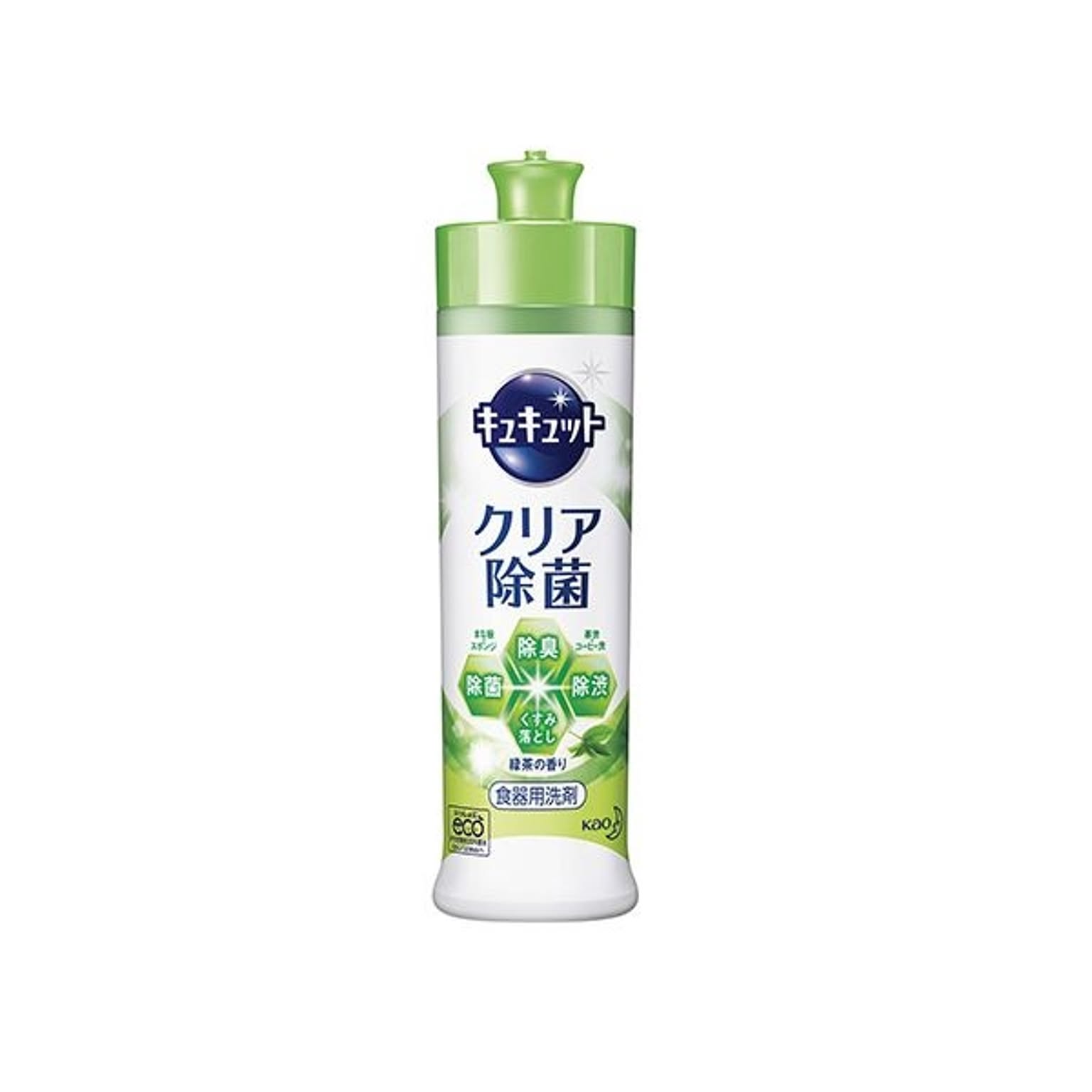 （まとめ） 花王 キュキュット クリア除菌 緑茶の香り 本体 240ml 【×20セット】