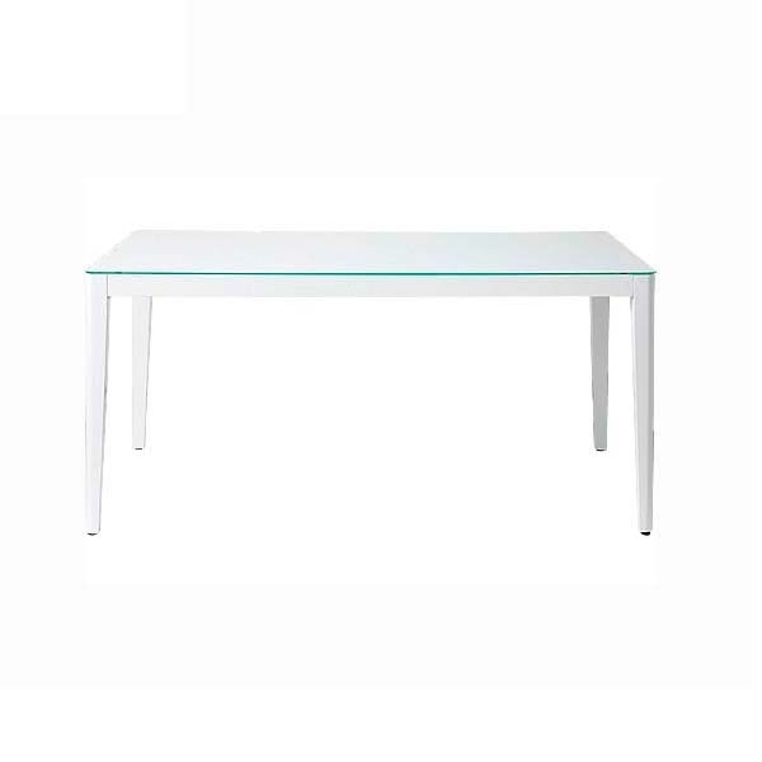 ダイニングテーブル 幅135 高さ72 ホワイト色 ガラス天板 脚部木製 長方形テーブル 飛散防止ガラス ナチュラル ウィズ GDT7671 北欧テイスト