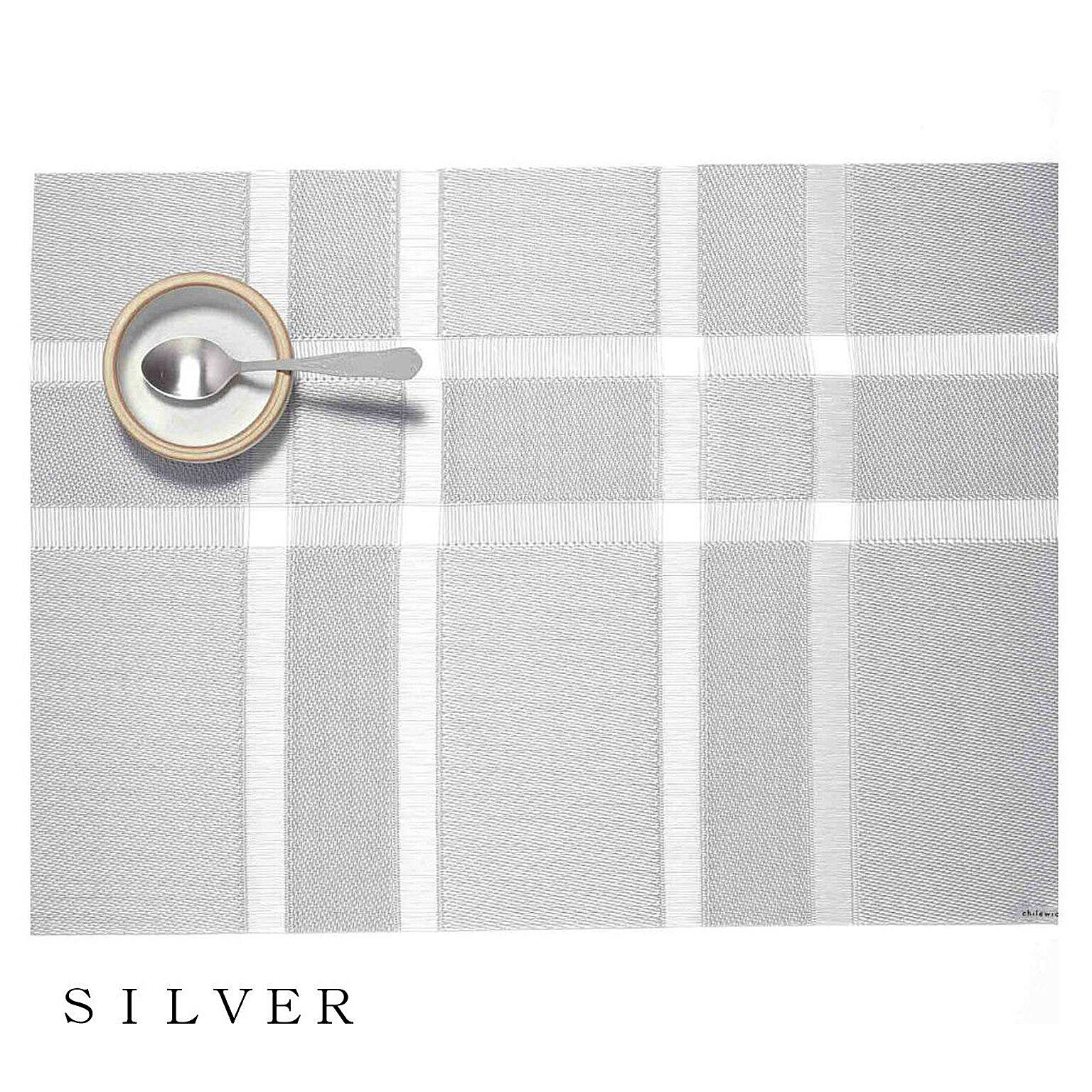 ランチョンマット　Inter Lace-SILVER chilewich