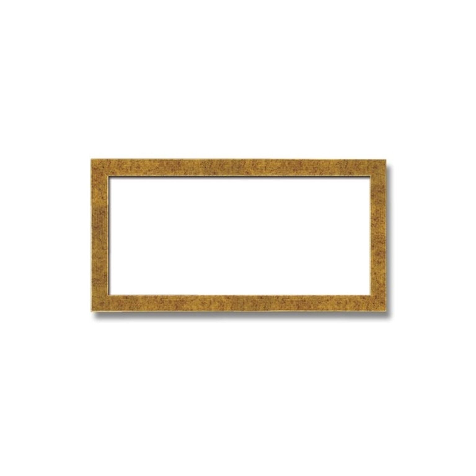 【長方形額】木製額 縦横兼用額 前面アクリル仕様 ■金（銀）長方形額（300×150mm）金柄紋