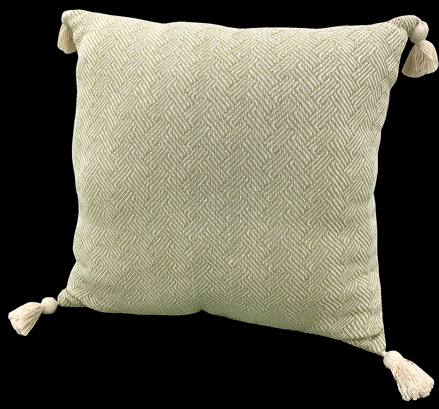 アルト 100％インド綿製 背当てクッション 45×45cm グリーン