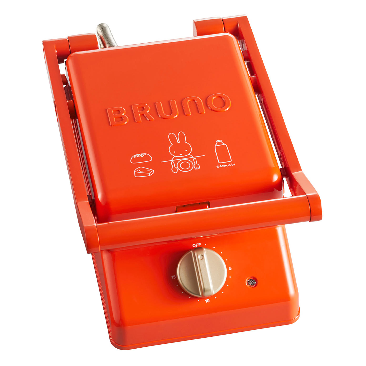 ブルーノ BRUNO ミッフィー グリルサンドメーカー シングル BOE088-BRR miffy ホットサンドメーカー キッチン家電 調理器具 食パン サンドイッチ キャラクター うさぎ