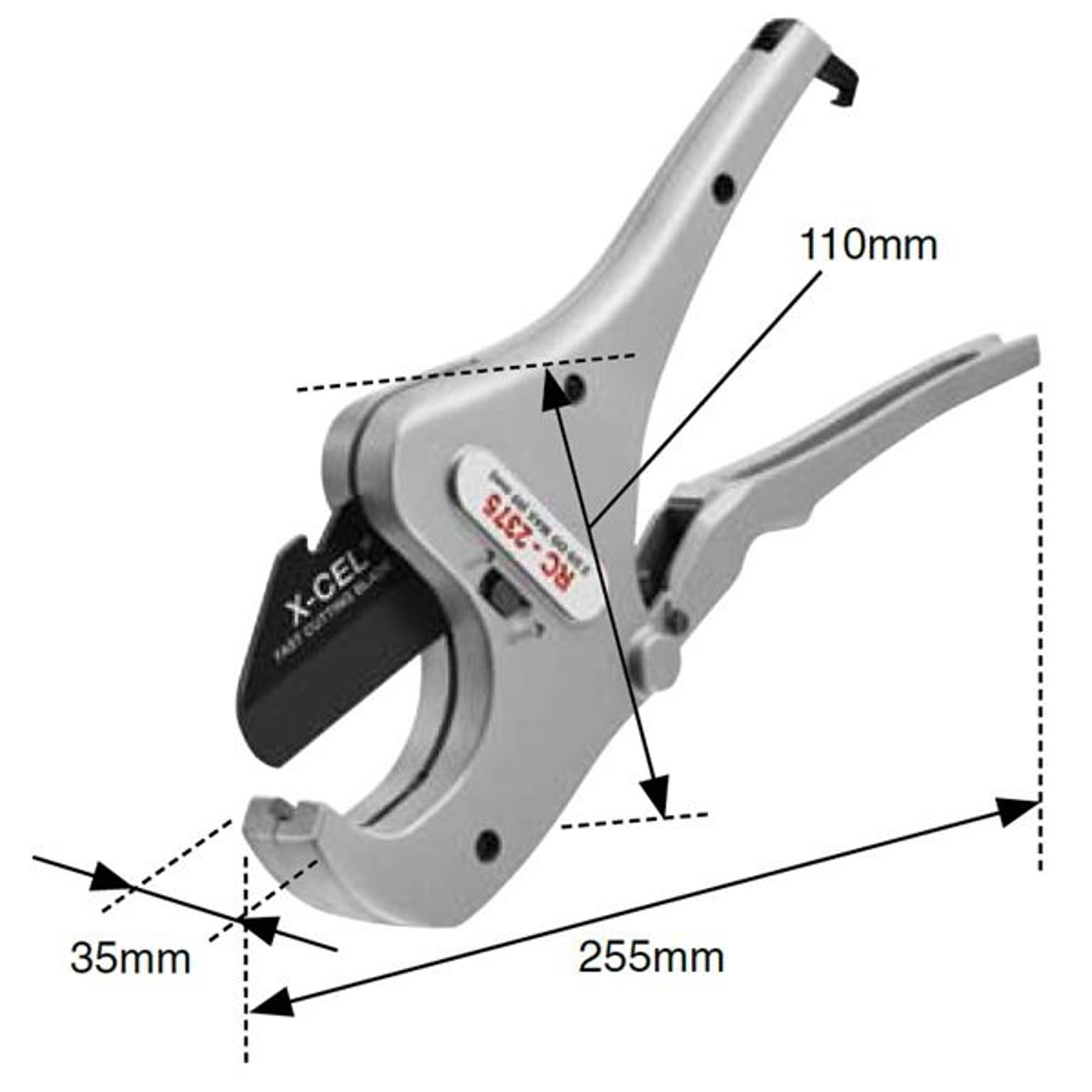 RIDGID（リジッド） 30088 RC-2375 ラチェット付 チューブ カッター