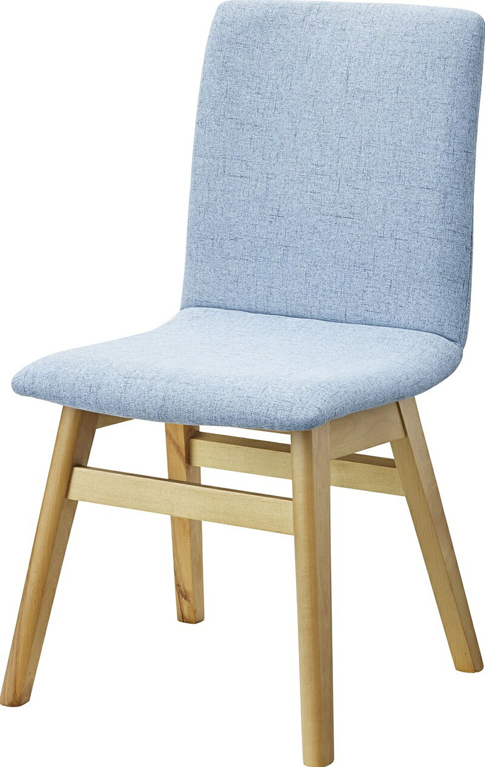 ダイニングチェア W45×D53×H81×SH43 ライトブルー チェア ダイニングチェア ファブリックチェア 木製 食堂椅子 布地 おしゃれ ナチュラル 北欧 シンプル かわいい 完成品 食卓用椅子
