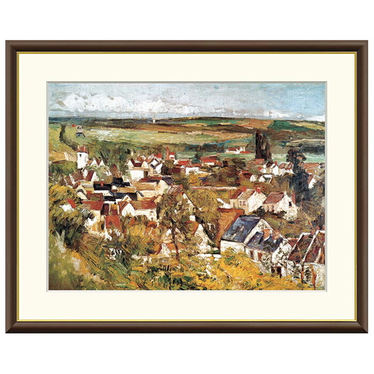 額絵 オヴェールの展望 ポール・セザンヌ 61x49.5cm 三幸 - 通販