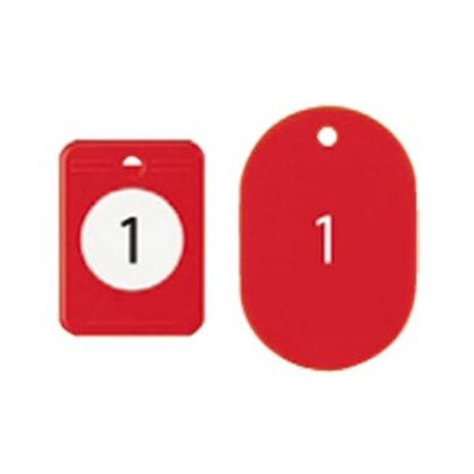 （まとめ）オープン工業クロークチケット（1〜20）赤 BF-150-RD 1パック【×5セット】