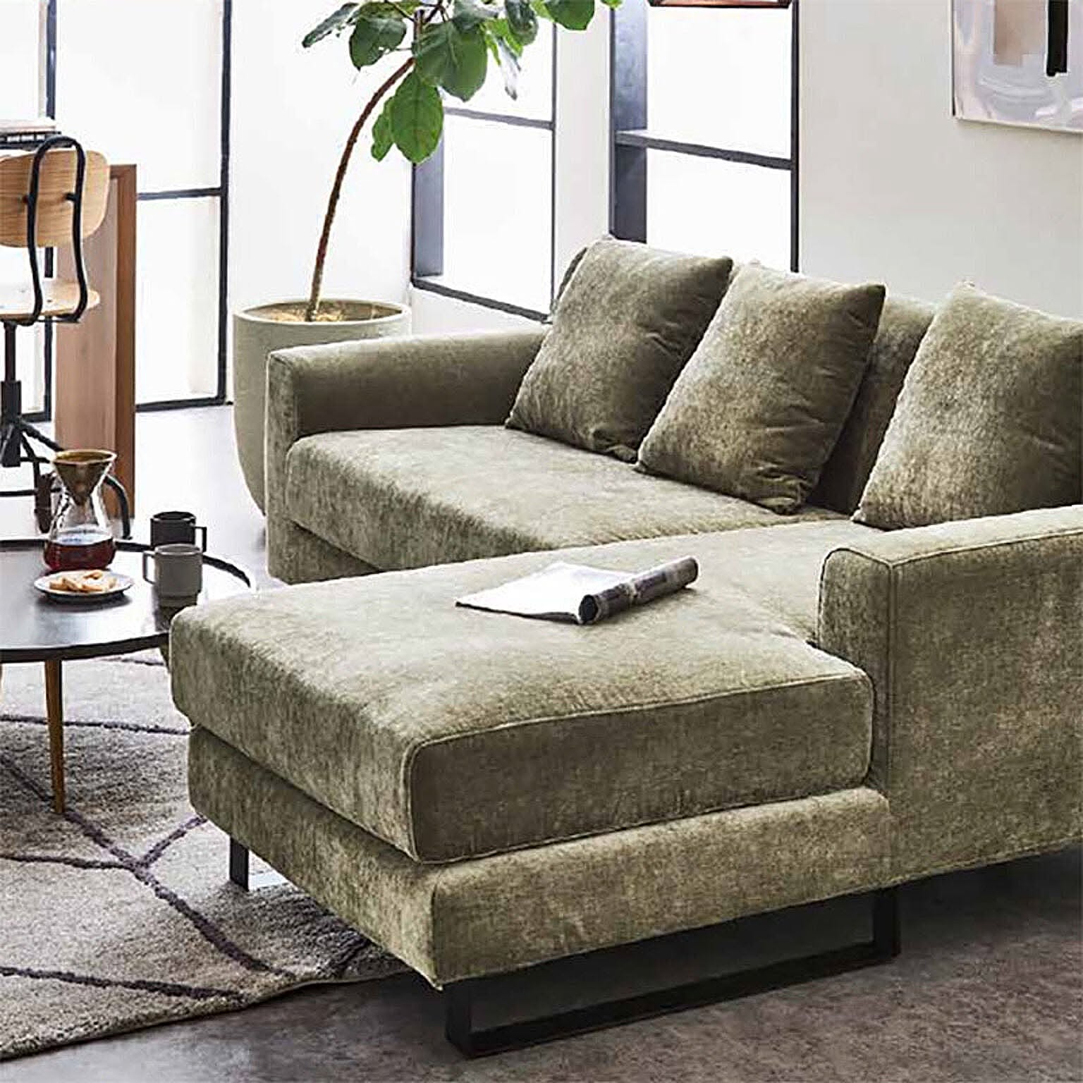 関家具 エレーナ 3人掛けソファ チャコールグレー 3P - 通販 | 家具と