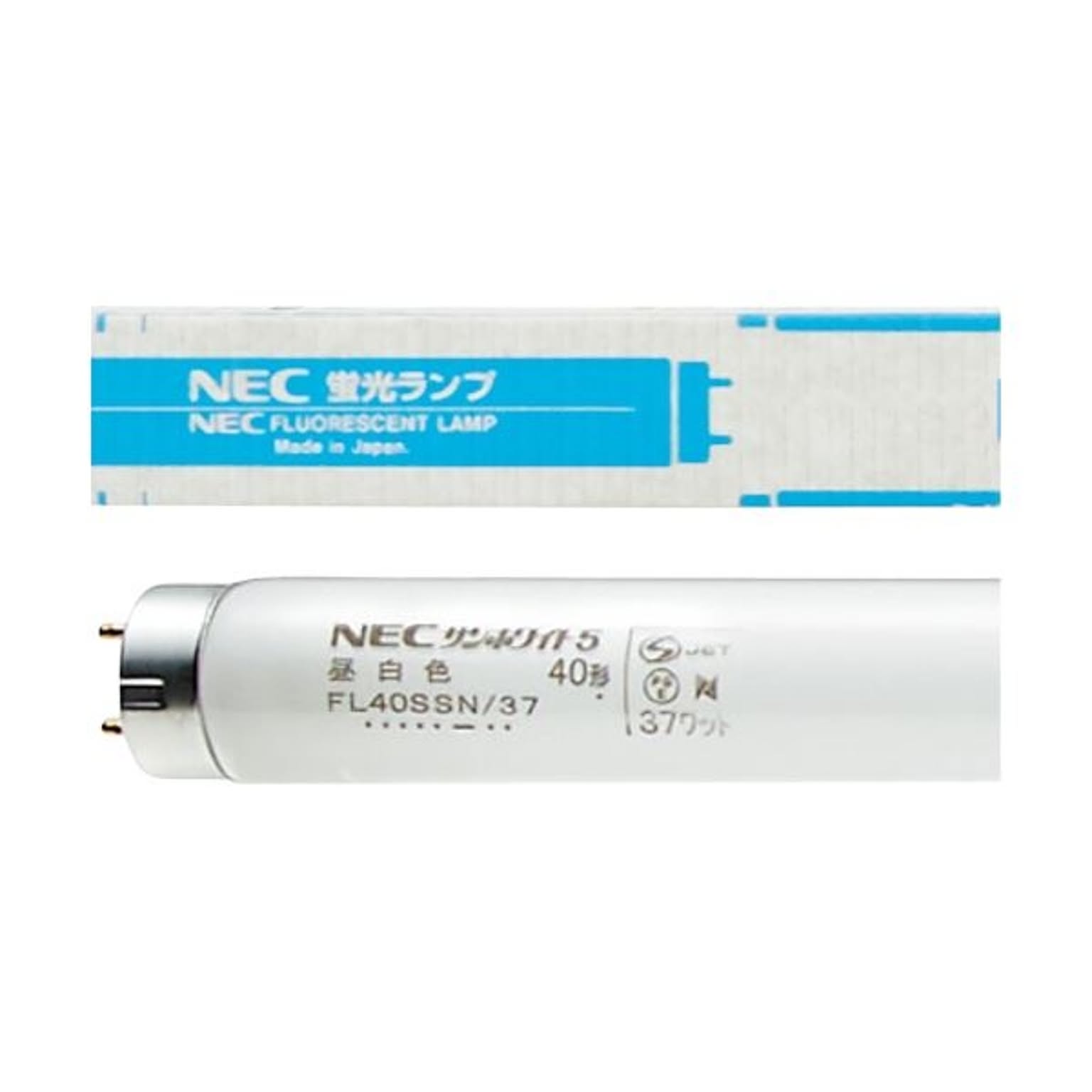 まとめNEC 一般形蛍光ランプ サンホワイト5直管グロースタータ40W形 昼白色 FL40SSN/37 1ケース25本×3セット