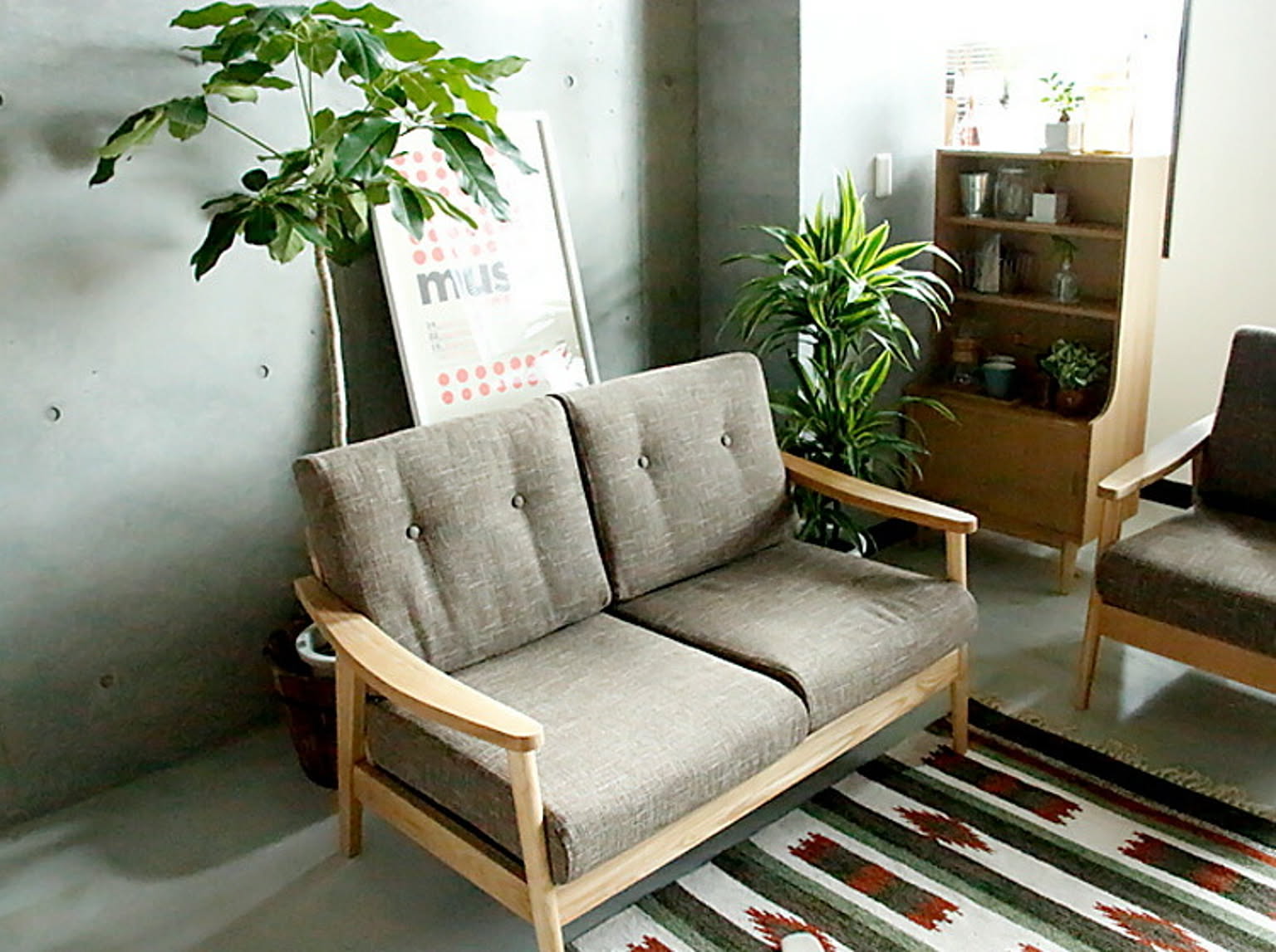 2人掛けソファー Henry ブラウン - 通販 | 家具とインテリアの通販