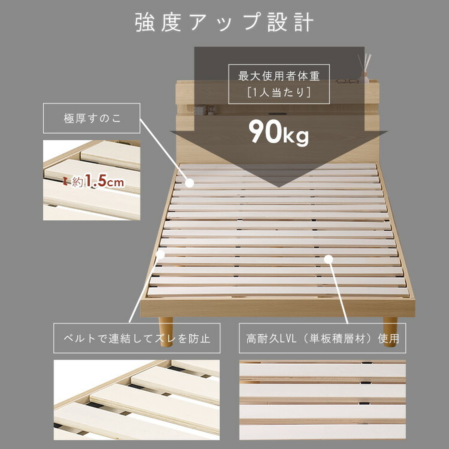 すのこベッド
