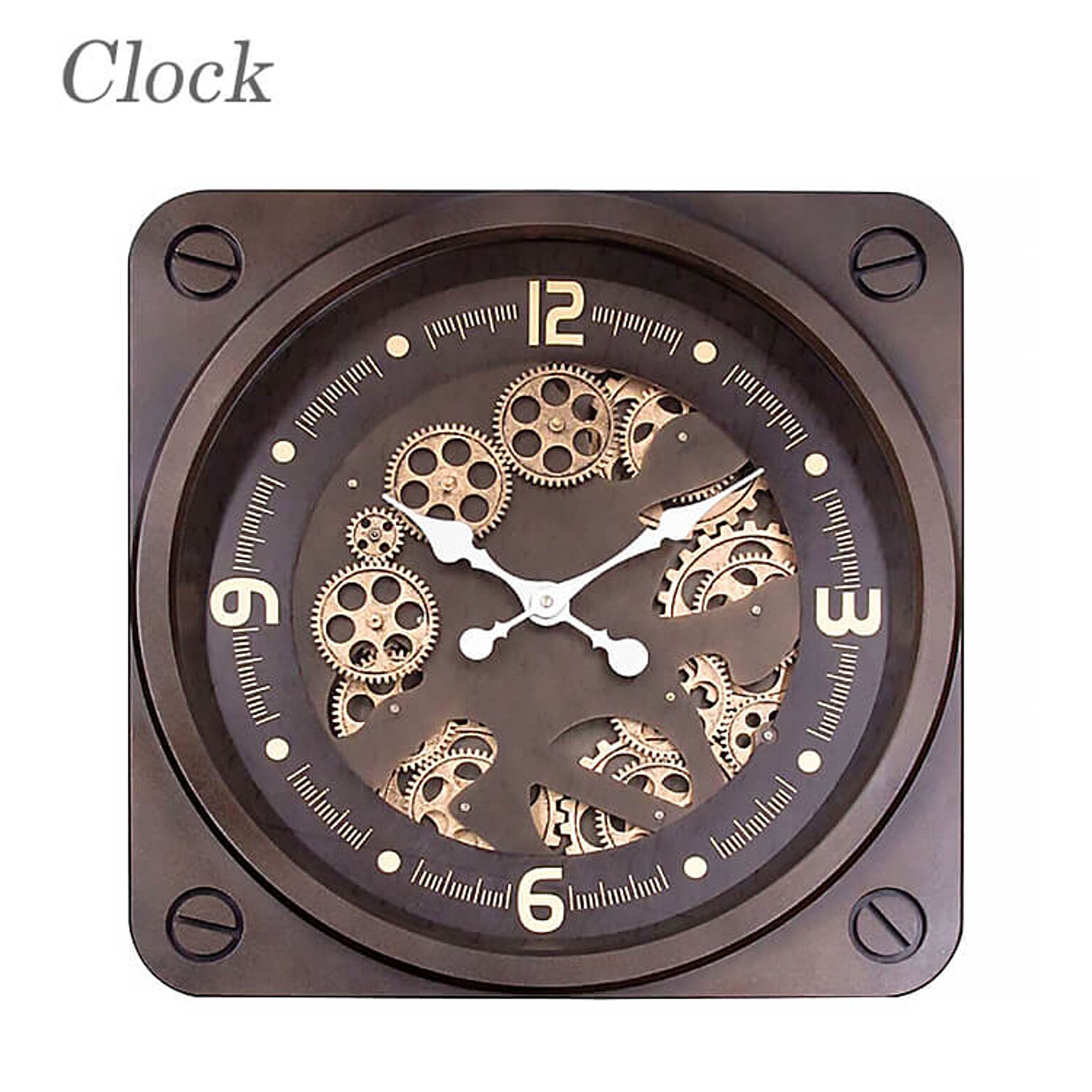 時計 壁掛け時計 おしゃれ 掛け時計 clock 歯車 gearclock クラシック インダストリアル アンティーク 50304 東洋石創 
