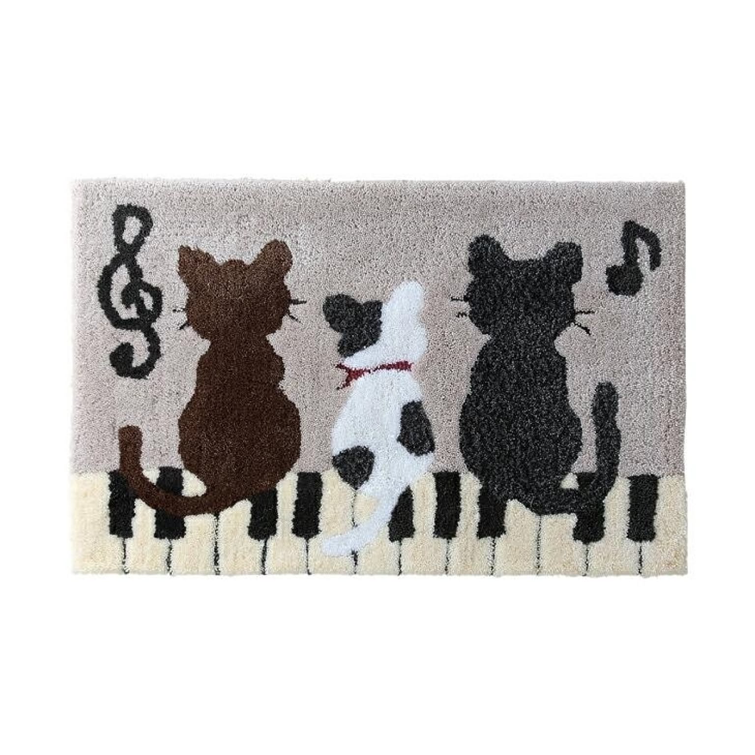 猫柄玄関マット 53×82cm