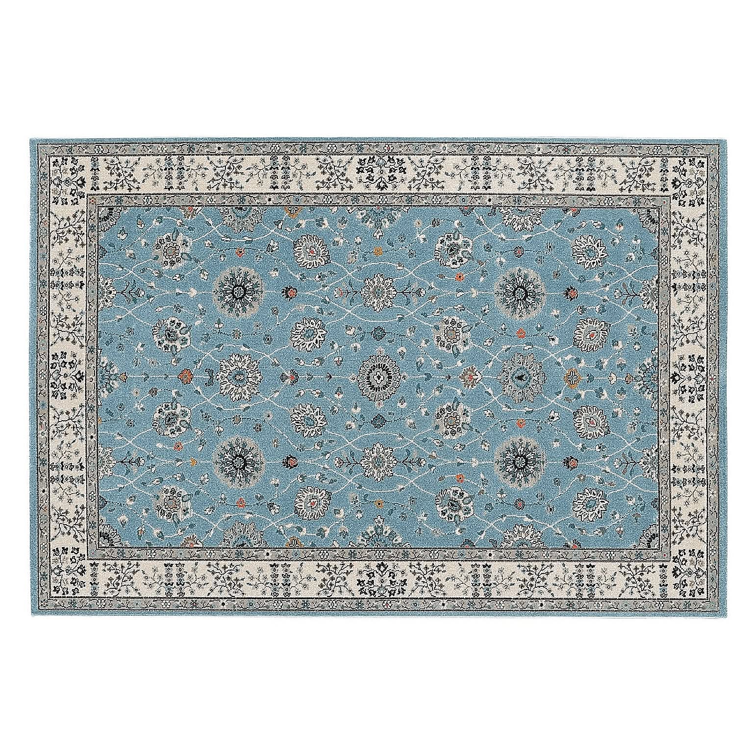 Prevell プレーベル ウィルトンカーペット 160×230cm ブルー Amazon