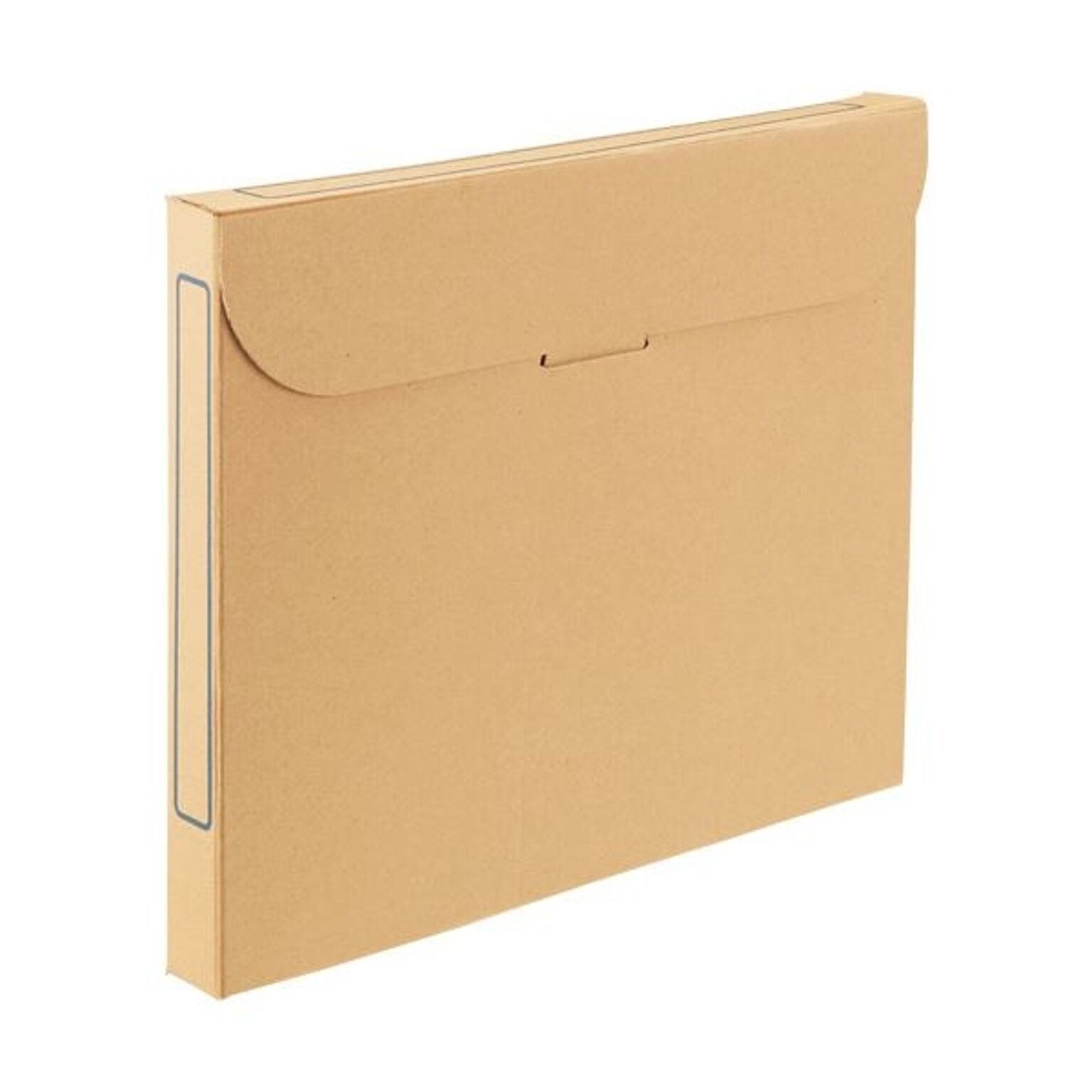 (まとめ）TANOSEE ファイルボックス A4背幅32mm ナチュラル 1セット(50冊:5冊×10パック)【×3セット】