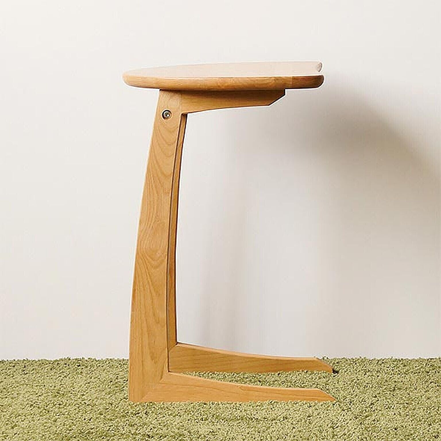 【数量限定】クーパーFS サイドテーブル ナイトテーブル 半円テーブル 木製 ア