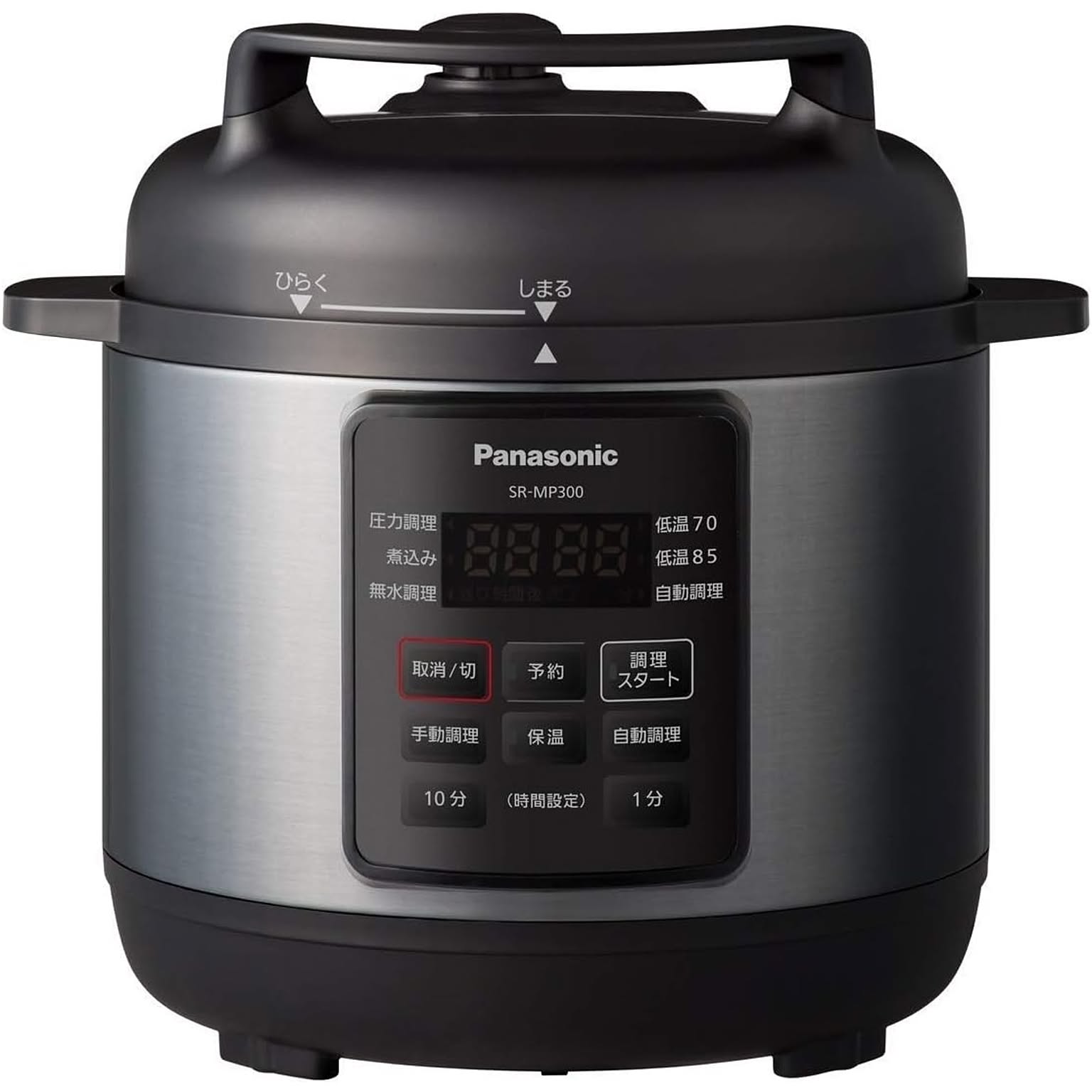 多機能3L電気圧力鍋 時短調理 ブラック IRIS OHYAMA（アイリスオーヤマ） 電気圧力鍋 3l 電気鍋 グリル鍋 圧力