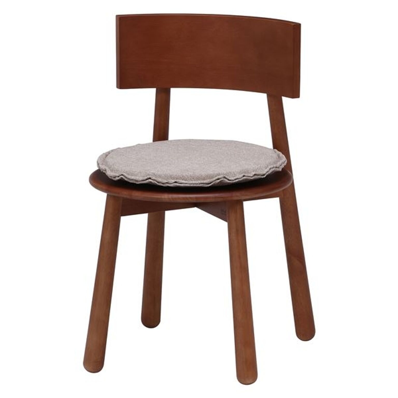 ダイニングチェア 食卓椅子 幅44cm ミディアムブラウン 2個セット 木製 NS NaturalSignature リビング 在宅ワーク【代引不可】