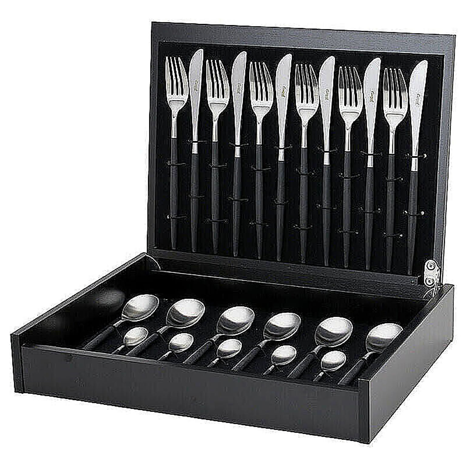 クチポール　MIO ディナー　ナイフ　フォーク　スプーン　ブラック×ブラック 楽天市場】【正規取扱店】 クチポール MIO ディナー 4本セット