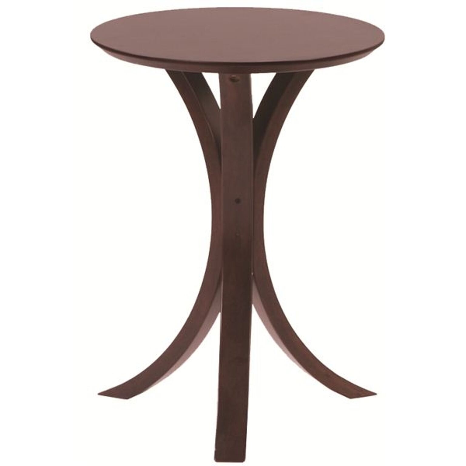 丸型サイドテーブル 木製 高さ54.5cm NET-410BR ブラウン