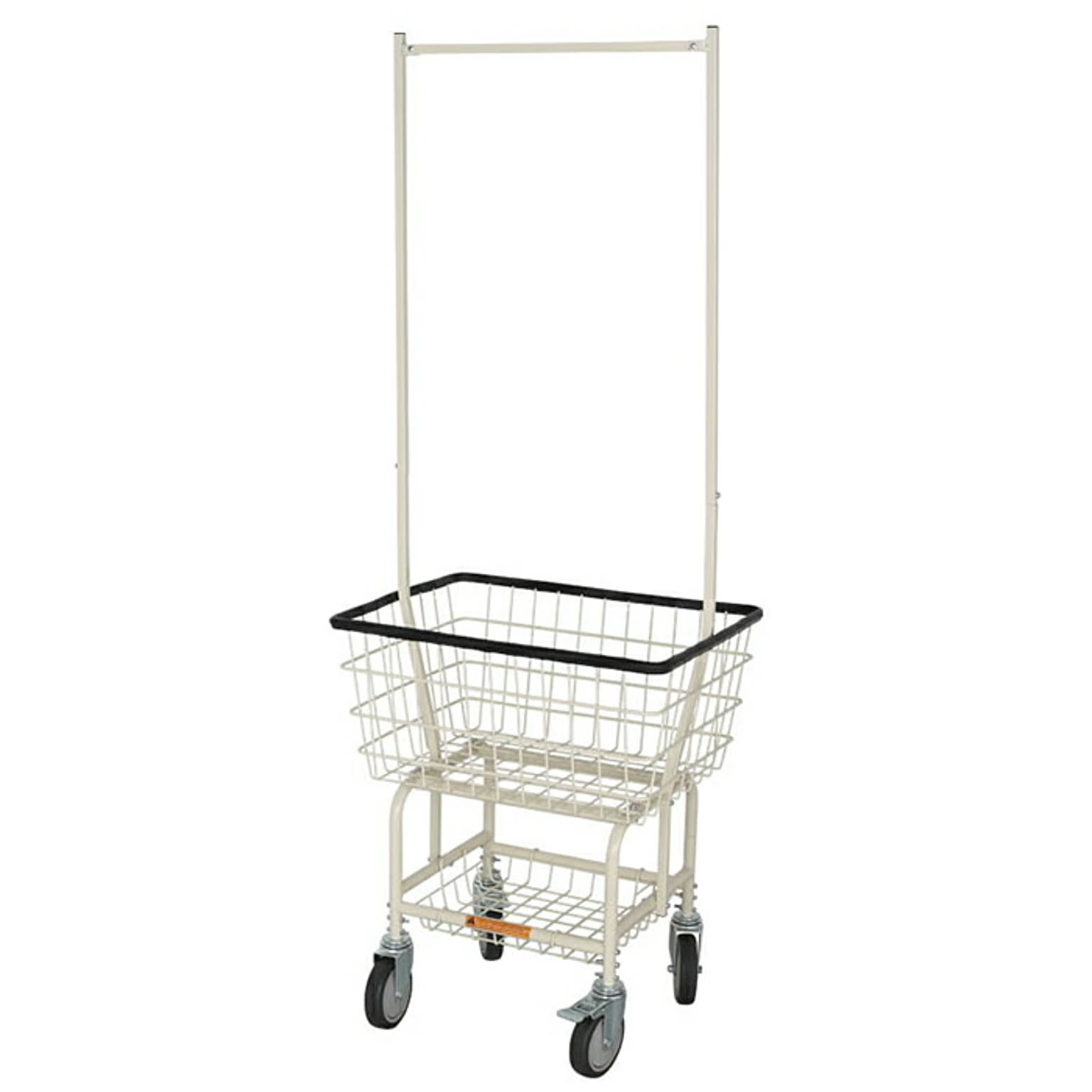 ランドリー カート 組立式 LAUNDRY CART WITH POLE RACK IVORY H20-0139IV 幅600x奥行450x高さ1660mm ダルトン