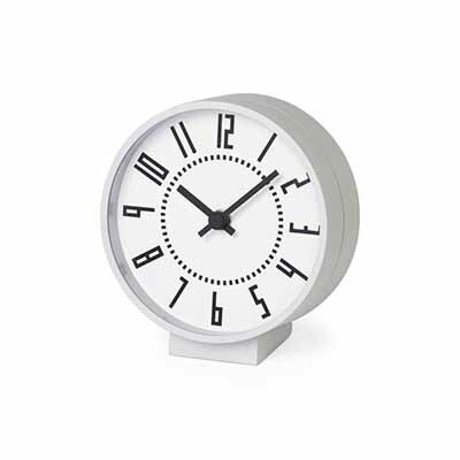 Lemnos レムノス eki clock エキクロック TIL19-08 置時計 スイープムーブメント テーブルクロック デスククロック