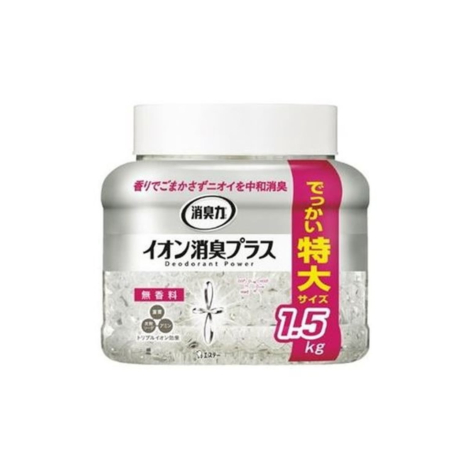 （まとめ）エステー 消臭力クリアビーズ 本体 無香料 1.5kg【×10セット】