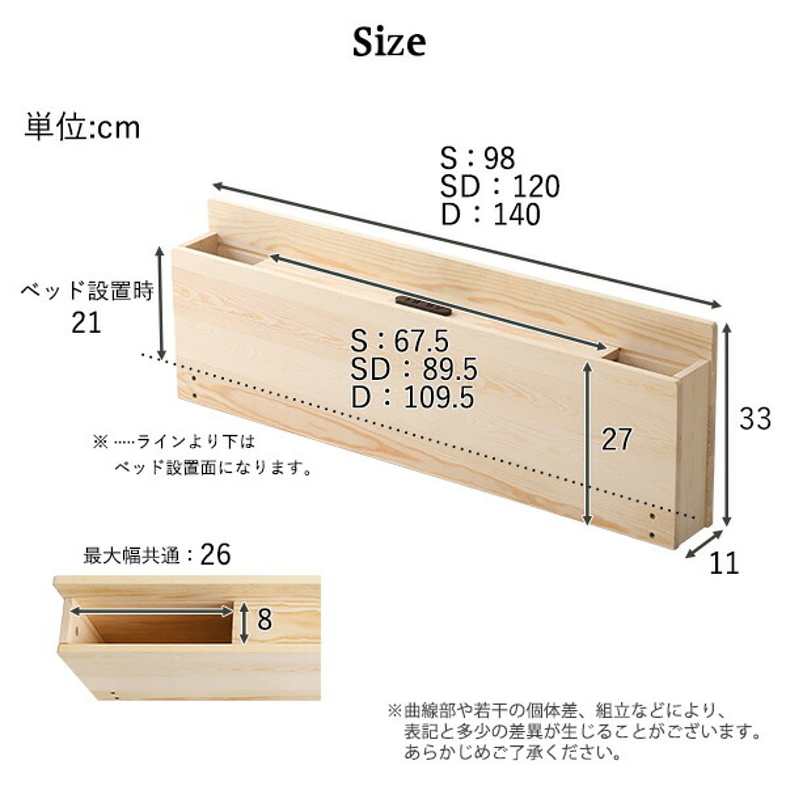 すのこベッド