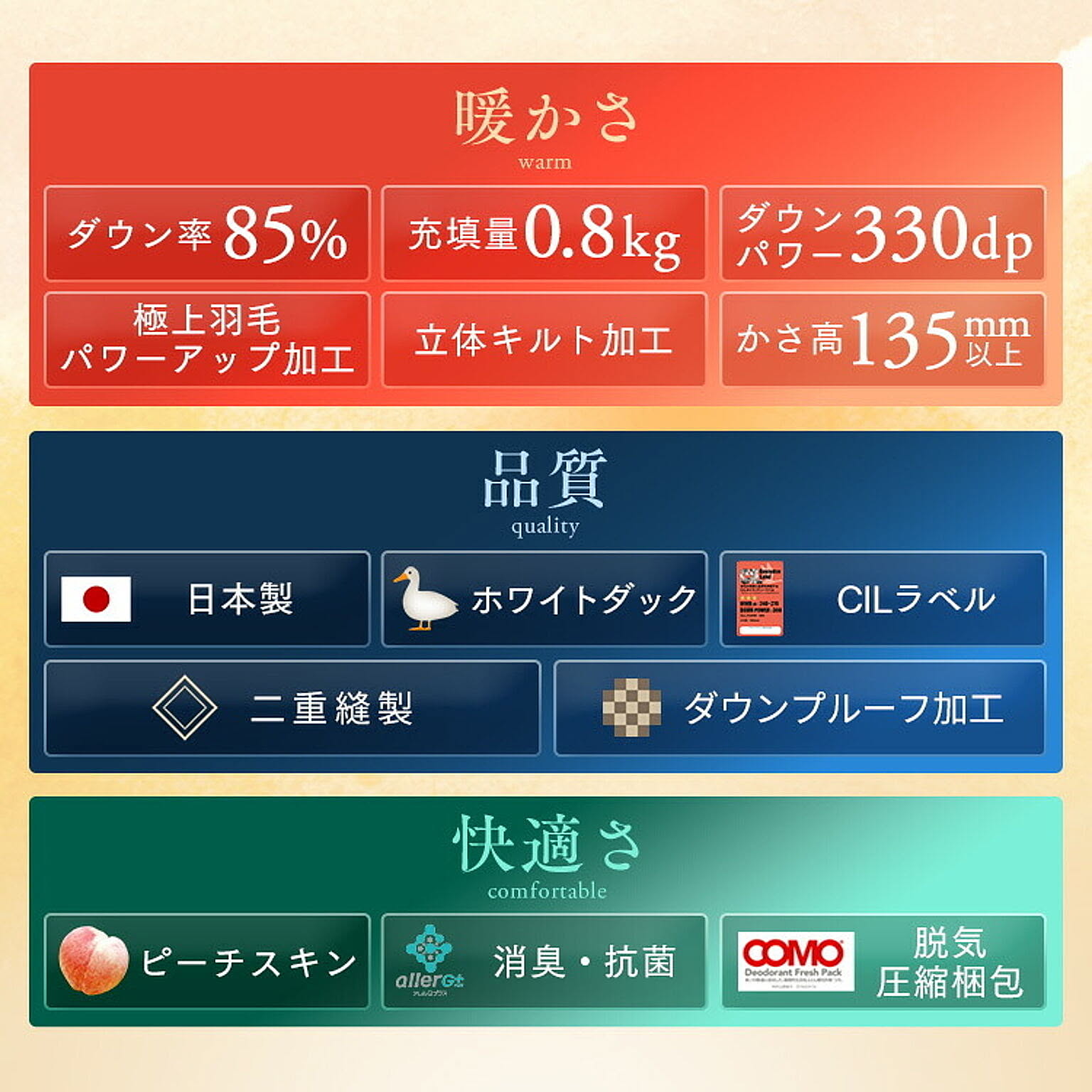羽毛布団・羽根布団