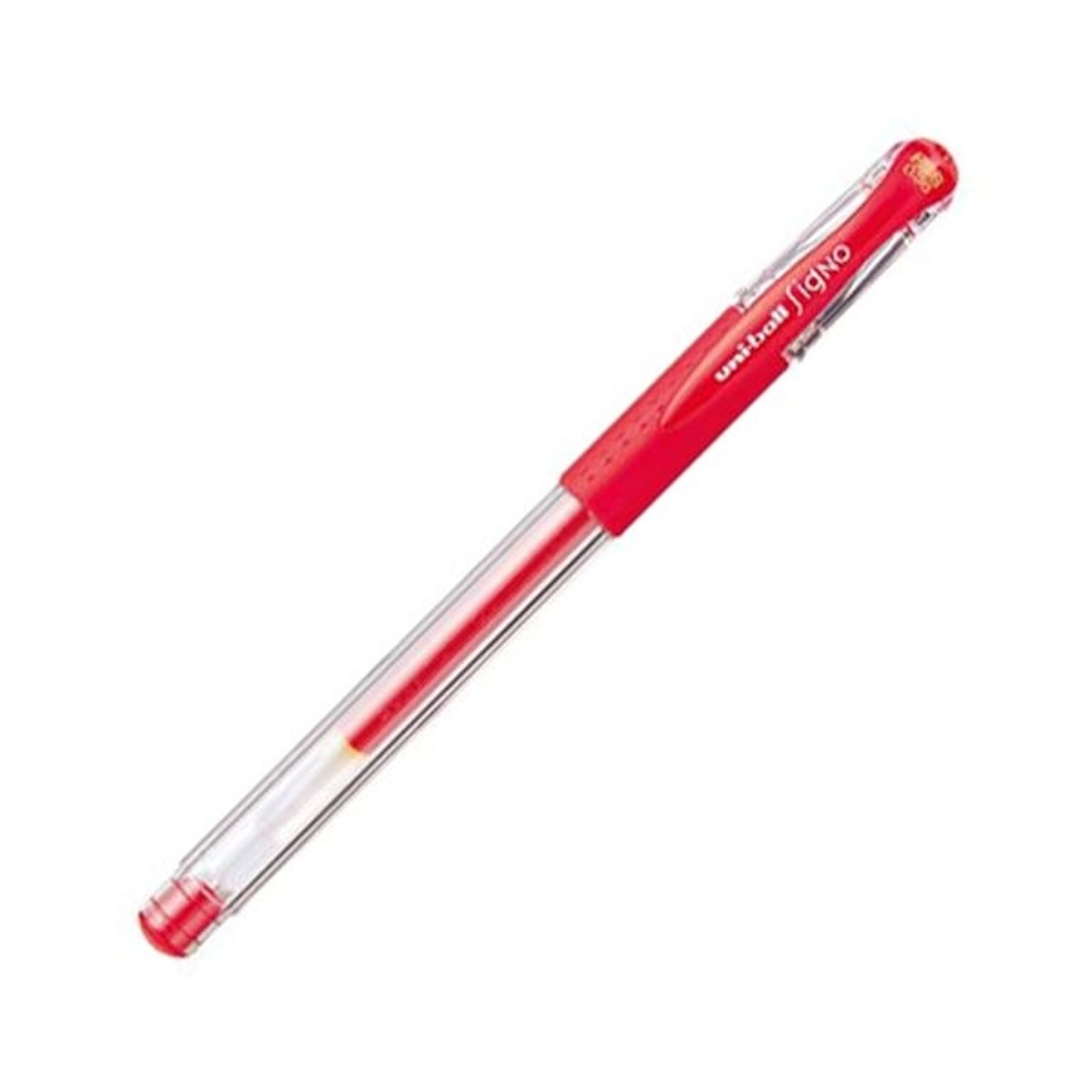 （まとめ） 三菱鉛筆 ゲルインクボールペン ユニボール シグノ 極細 0.38mm 赤 UM151.15 1本 【×40セット】