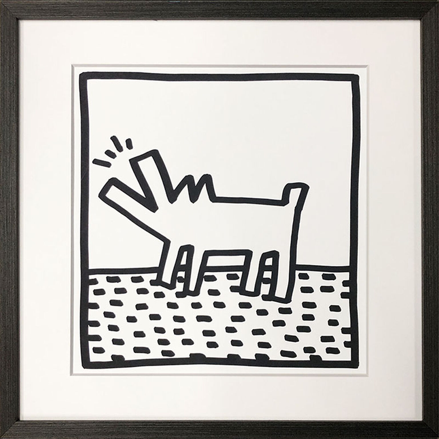 【bicosya/美工社】Keith Haring / キース・ヘリング　Untitled, (barking dog)