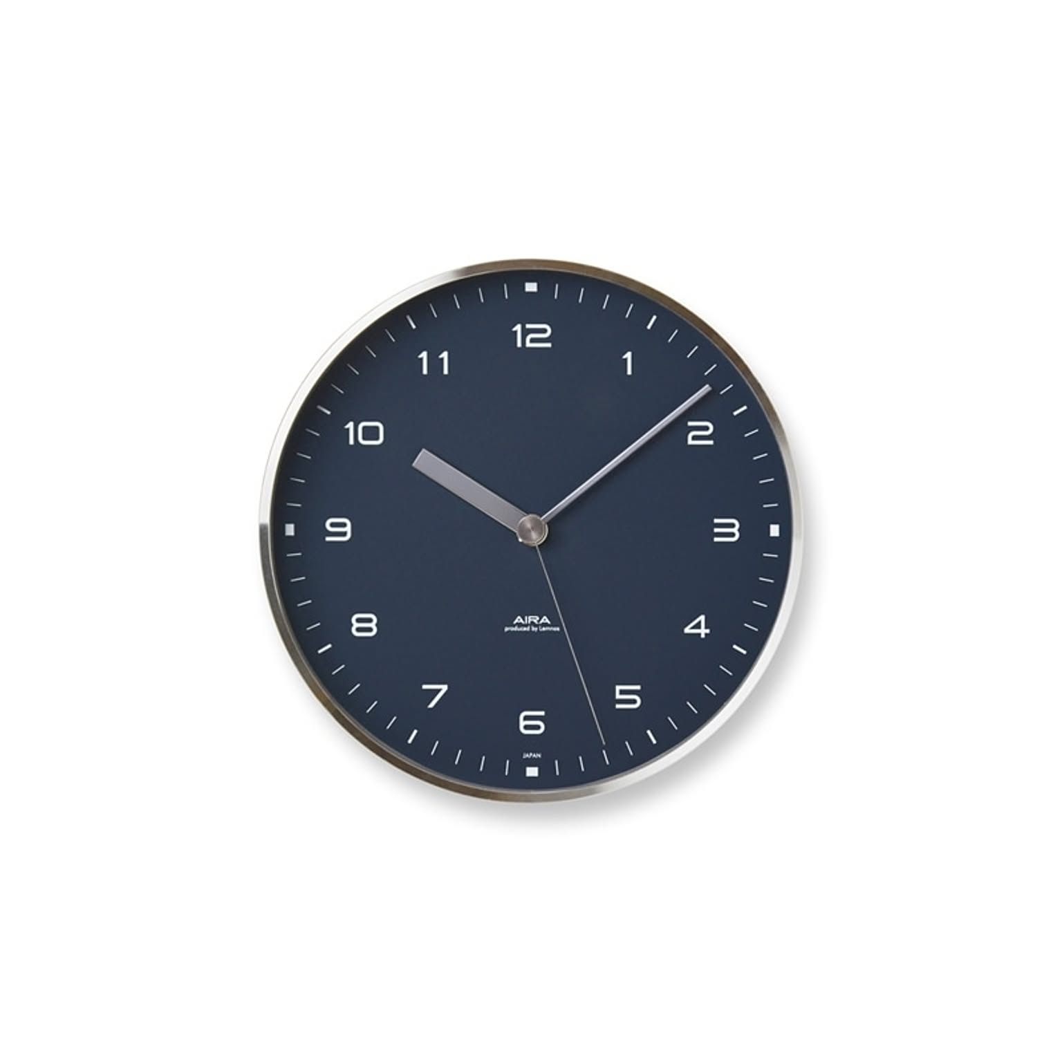 Lemnos レムノス CASA AIRA エアラ LC18-03  掛時計 掛け時計 デザイン時計 幅20cm スイープセコンド スイープ スイープムーブメント アルミ枠体