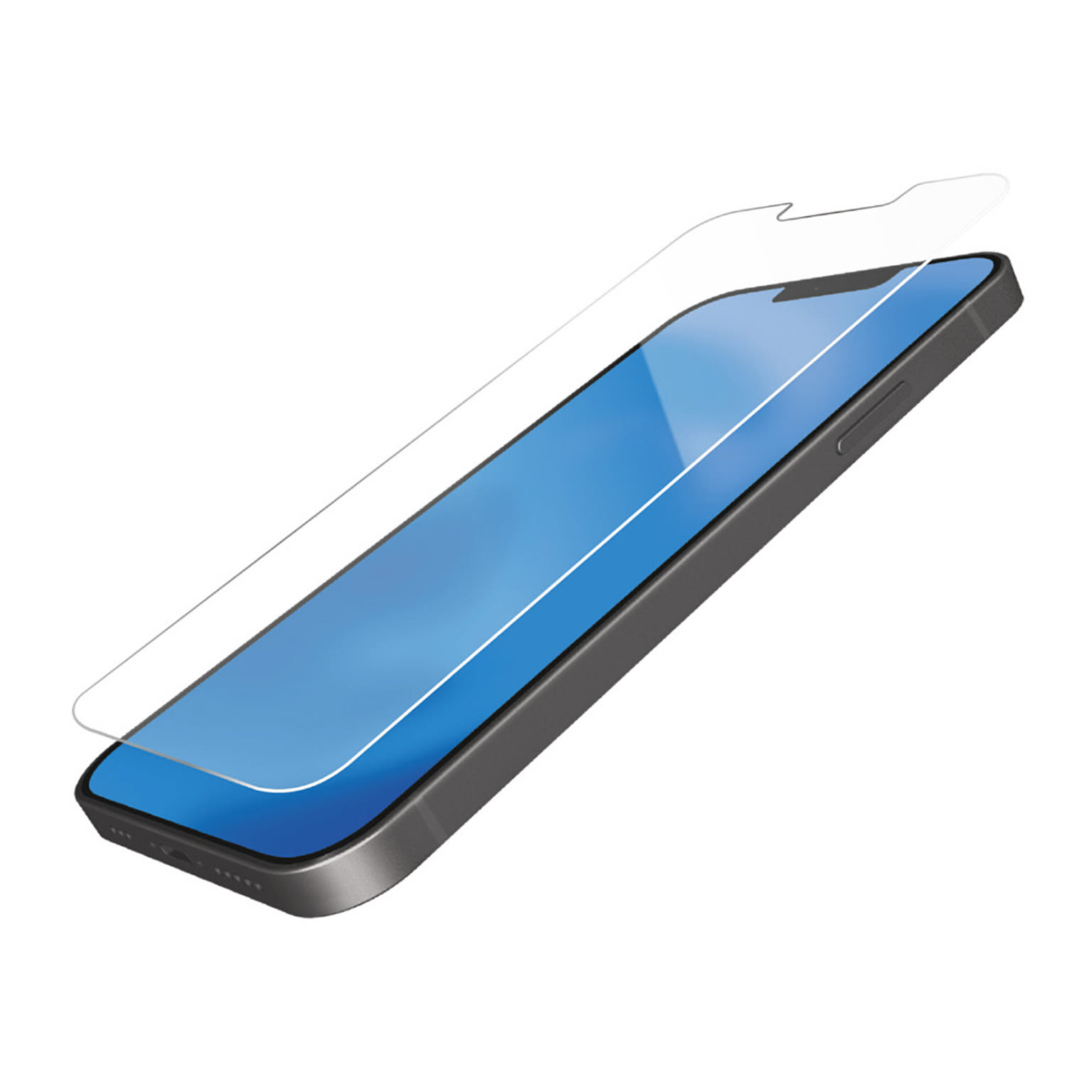 エレコム iPhone 13 mini/ガラスライクフィルム/薄型/ブルーライトカット