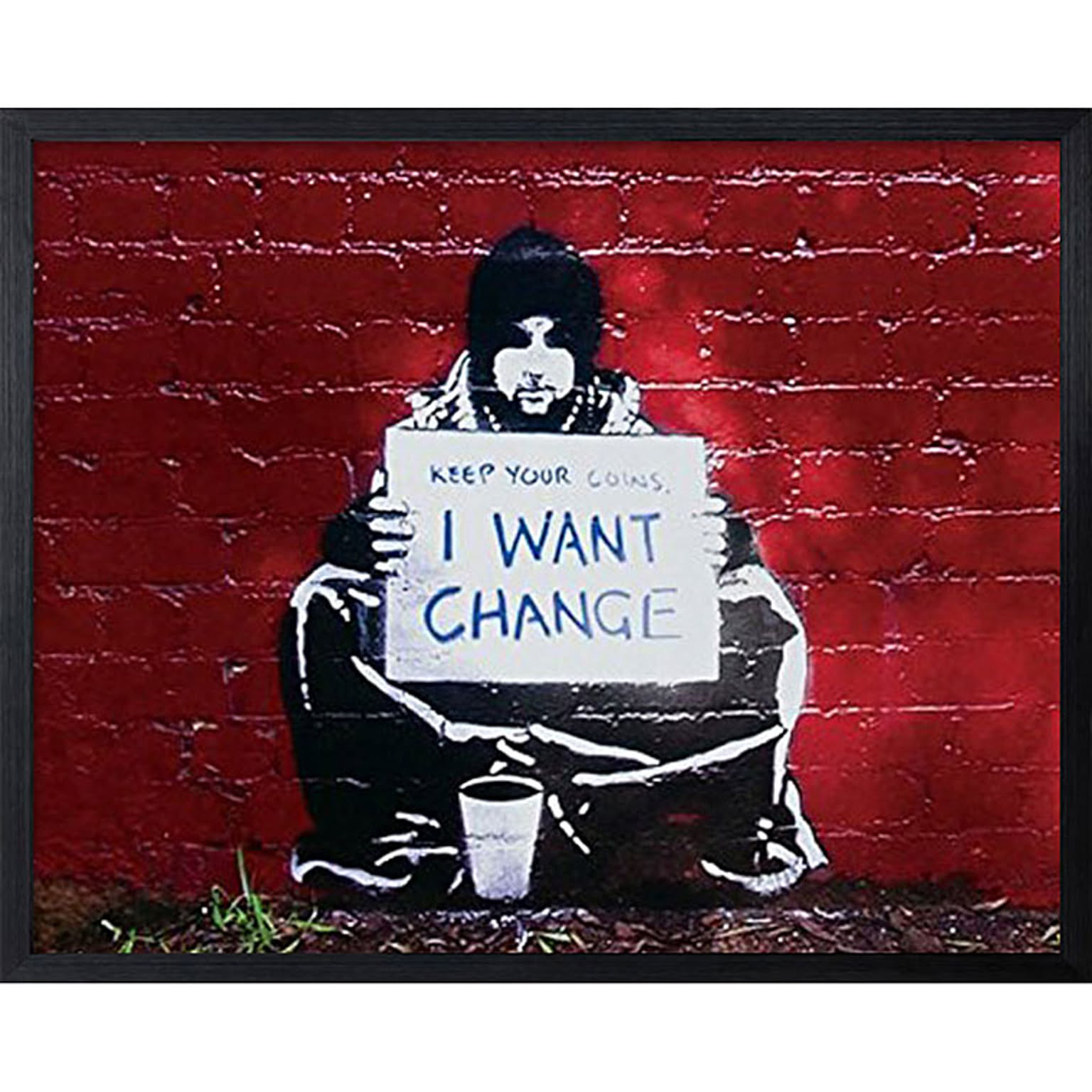 バンクシー Banksy ポスター アートパネル 絵画 インテリア アートポスター 壁掛け アートフレーム タペストリー プリントポスター デザイナー おしゃれ シンプル モダン IBA-61755