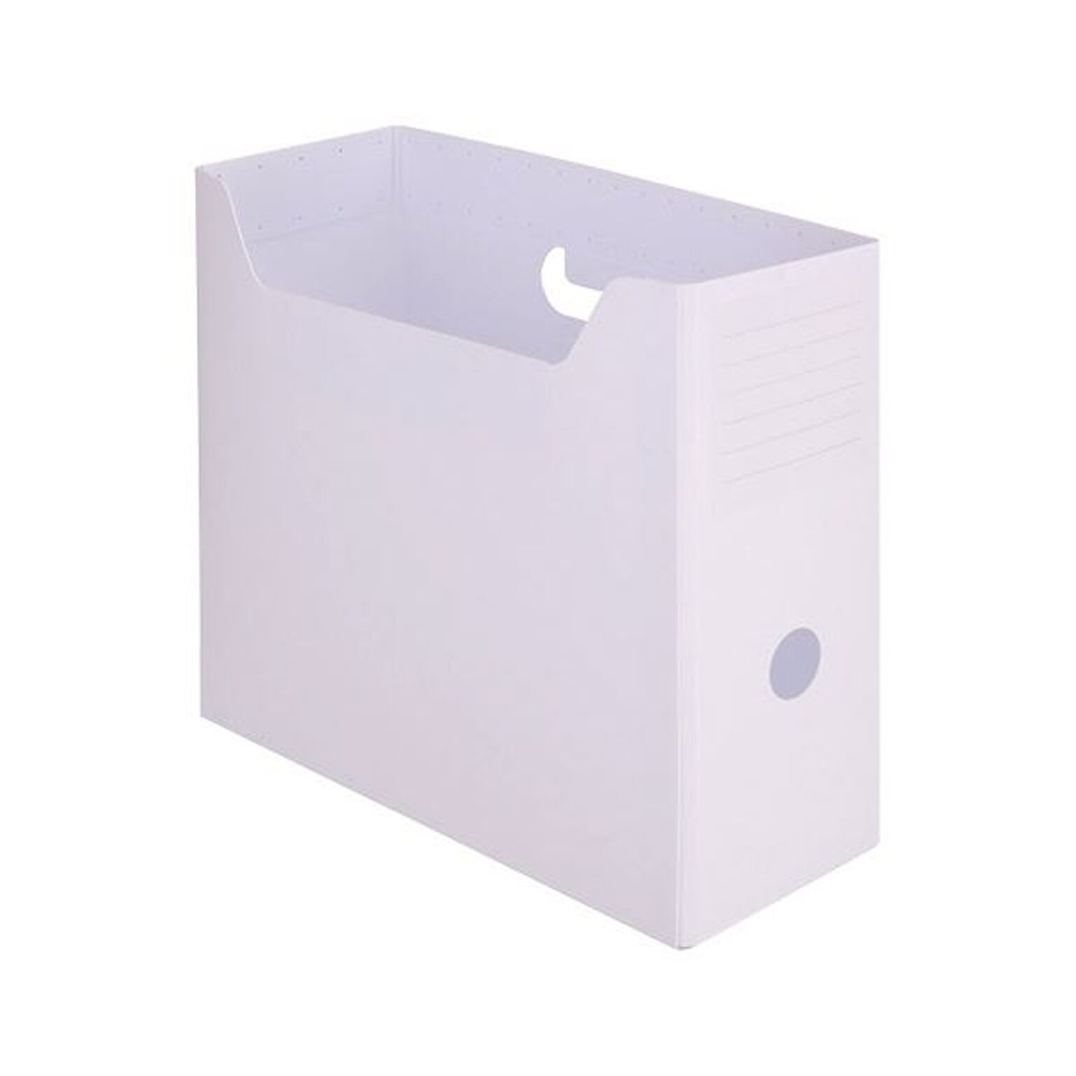 （まとめ）TANOSEE PP製ボックスファイル（組み立て式）A4ヨコ ホワイト 1セット（10個）【×2セット】