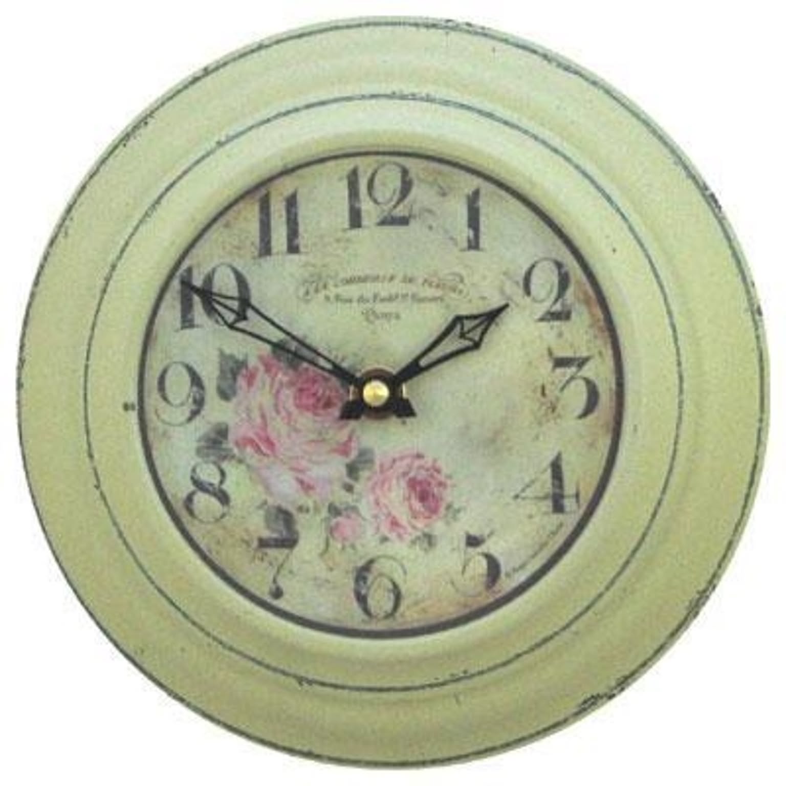【完売】【正規輸入品】 イギリス ロジャーラッセル [RO/FLORIST/CRM] ROGER LASCELLES 掛け時計 フローラルクロック CRM