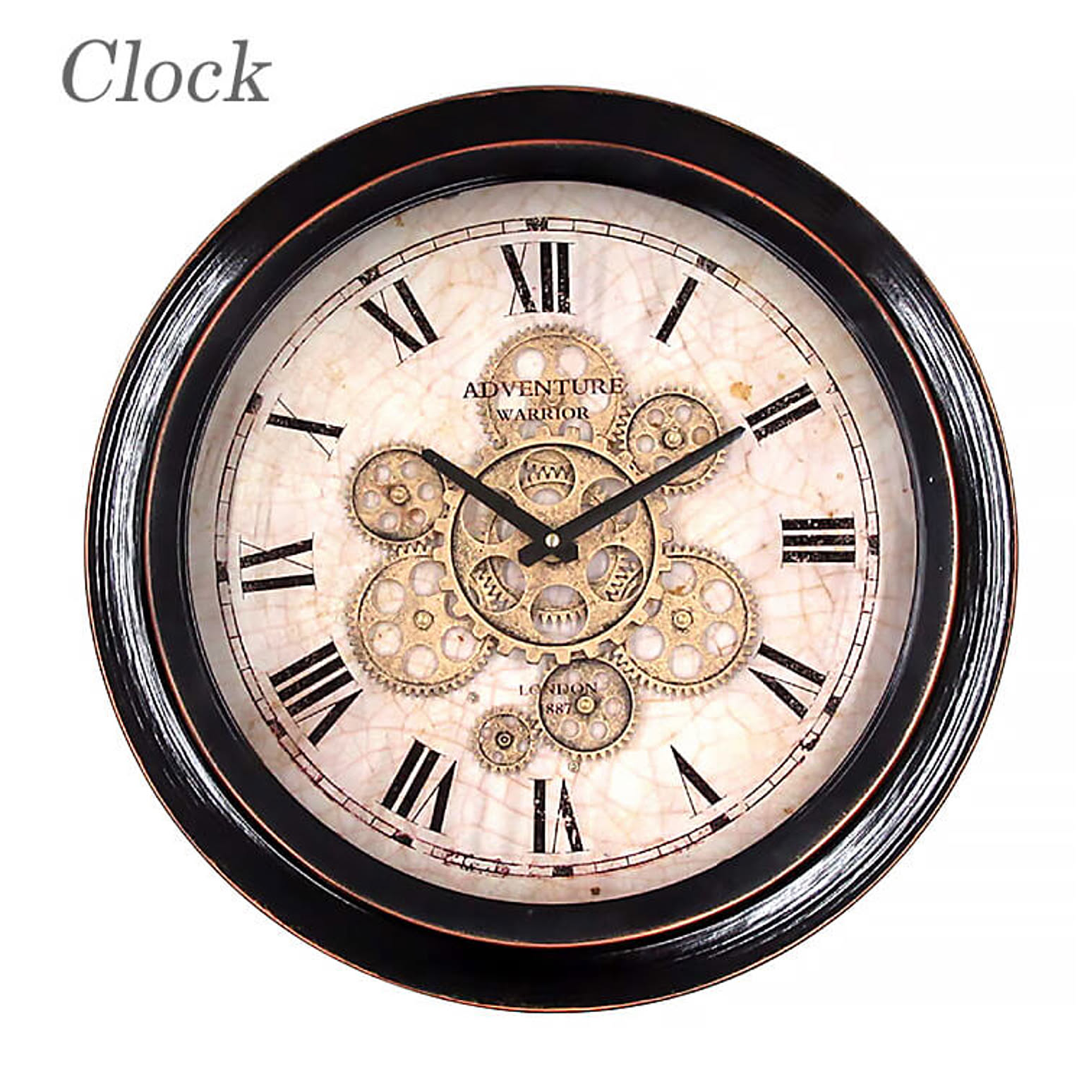 時計 壁掛け時計 おしゃれ 掛け時計 clock 歯車 gearclock クラシック インダストリアル アンティーク 50308 東洋石創