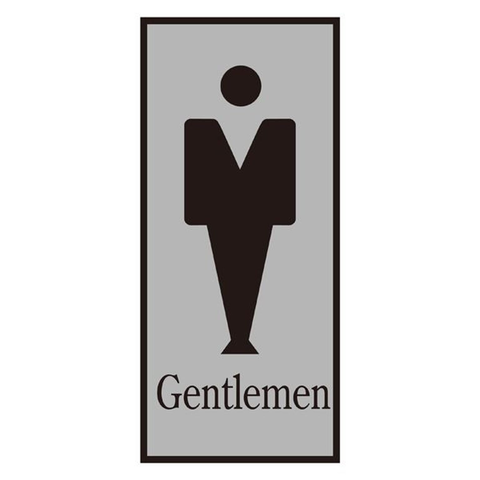 トイレプレート Gentlemen トイレ-340-1