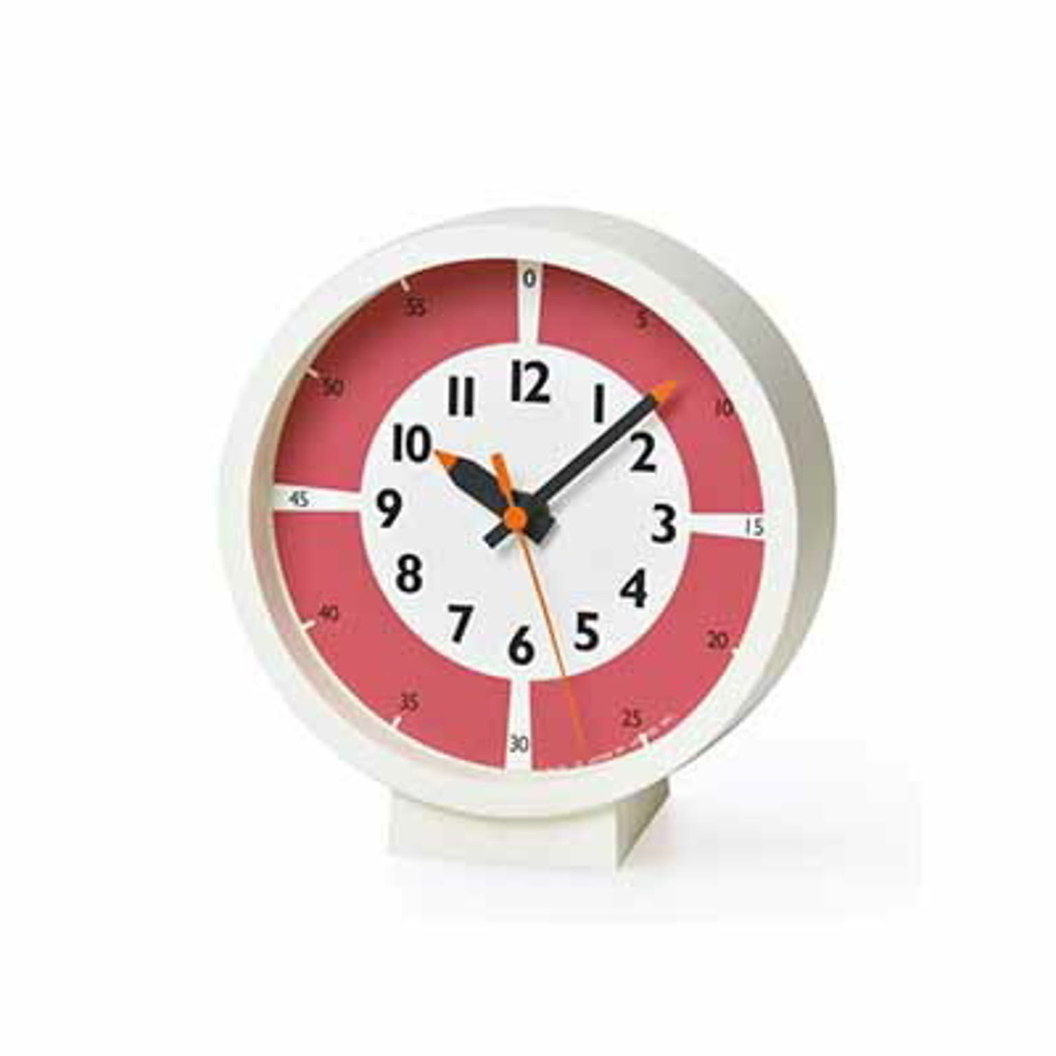 Lemnos レムノス fun pun clock with color! for table ふんぷんくろっく ウィズ カラー フォア テーブル YD18-05 知育時計 置掛兼用 掛時計 置時計