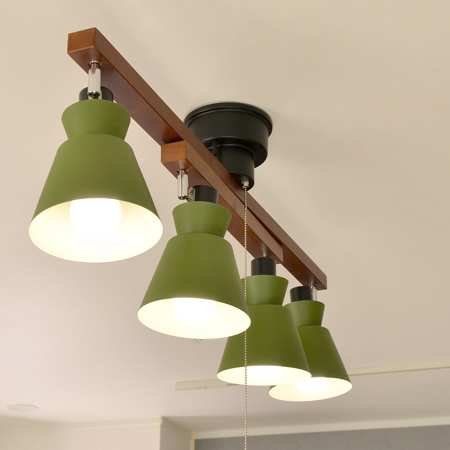 エルックス ROBBIN 4灯シーリングライト ワインレッド - 通販 | 家具と