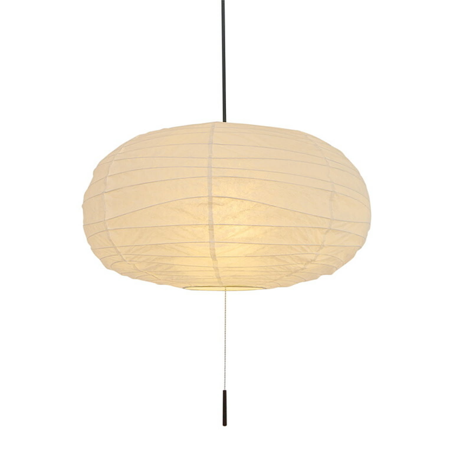 2灯 和紙 ペンダントライト cotton 揉み紙 電球付属なし シェードサイズ 幅500x奥行500x高さ270mm 彩光デザイン