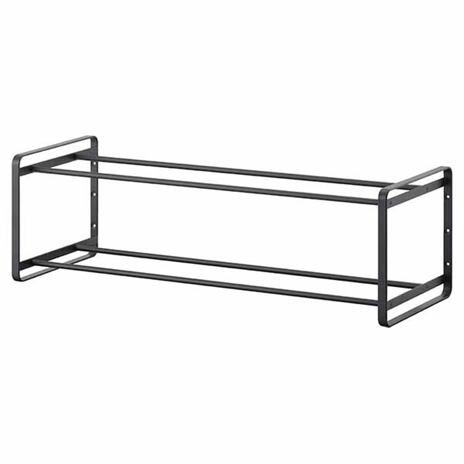 tower タワー (山崎実業) 石こうボード壁対応ウォールシューズラック 2段 Two-Tier Wall-Mounted Shoe Rack 下駄箱 シューズケース シューズホルダー
