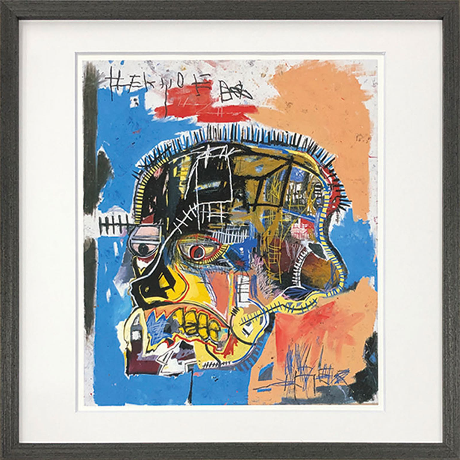 【bicosya/美工社】アートフレーム バスキア Jean-Michel Basquiat Untitled (Skull) 1981
