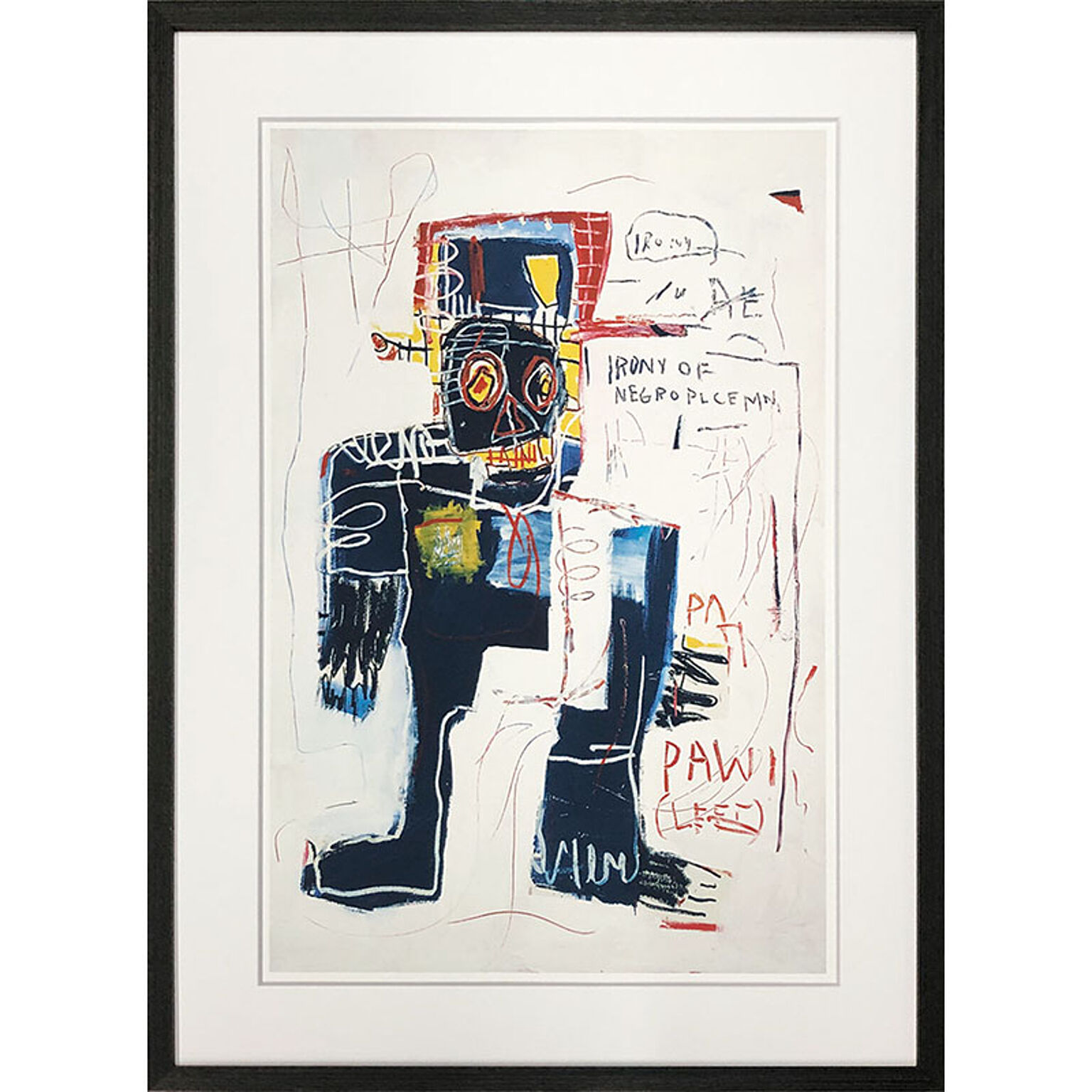【bicosya/美工社】アートフレーム バスキア Jean-Michel Basquiat Irony of Negro Policeman,
