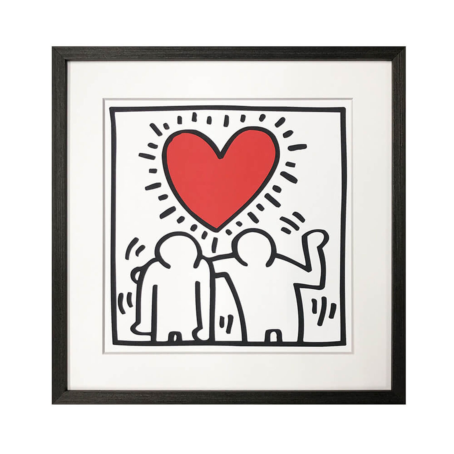 Keith Haring（キース へリング） Untitled(be mine) 1987 アートポスター（フレーム付き） m12672