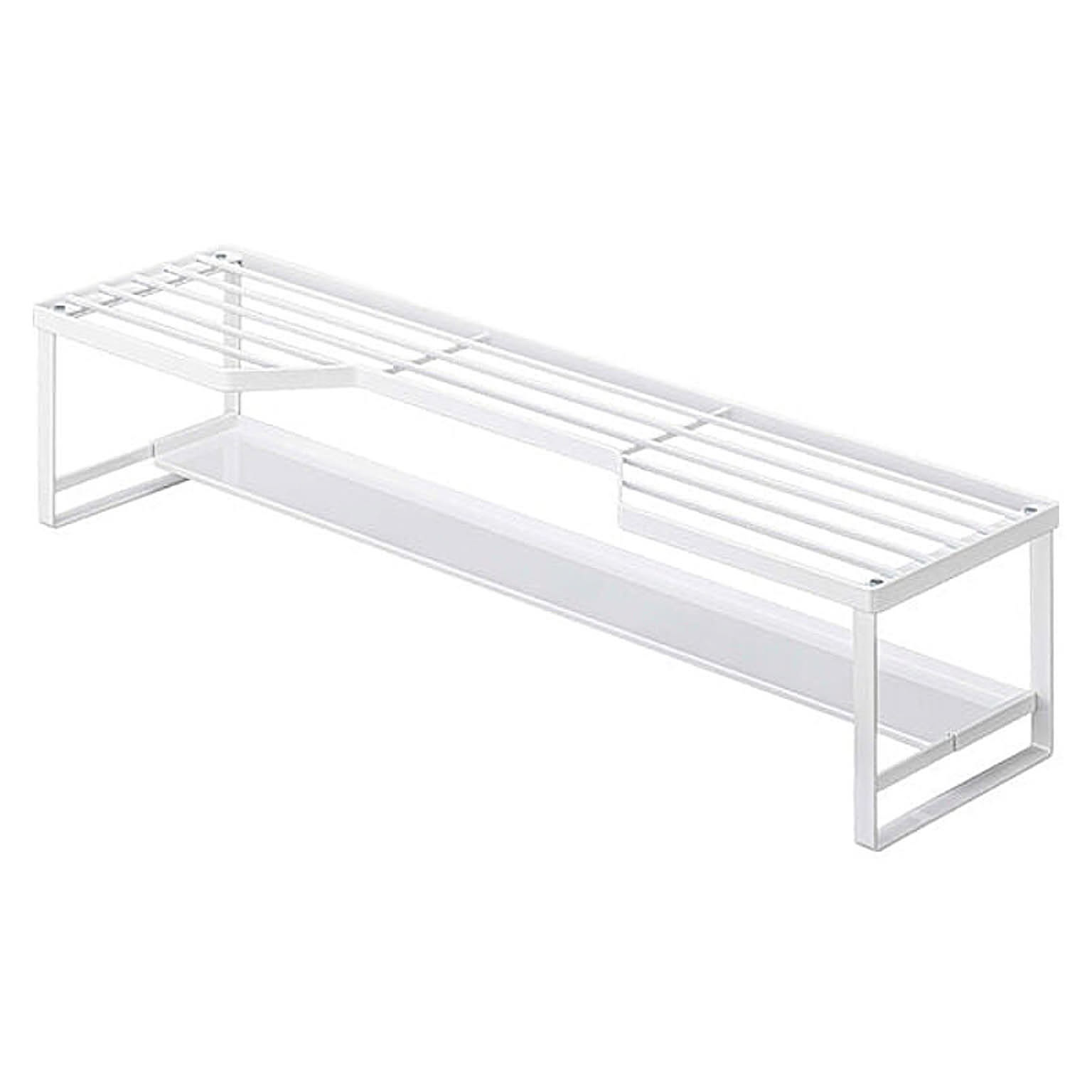 【正規販売店】タワー コンロ奥ラック排気口カバー付75cmコンロ用 5270 5271 tower 山崎実業 TF-33253
