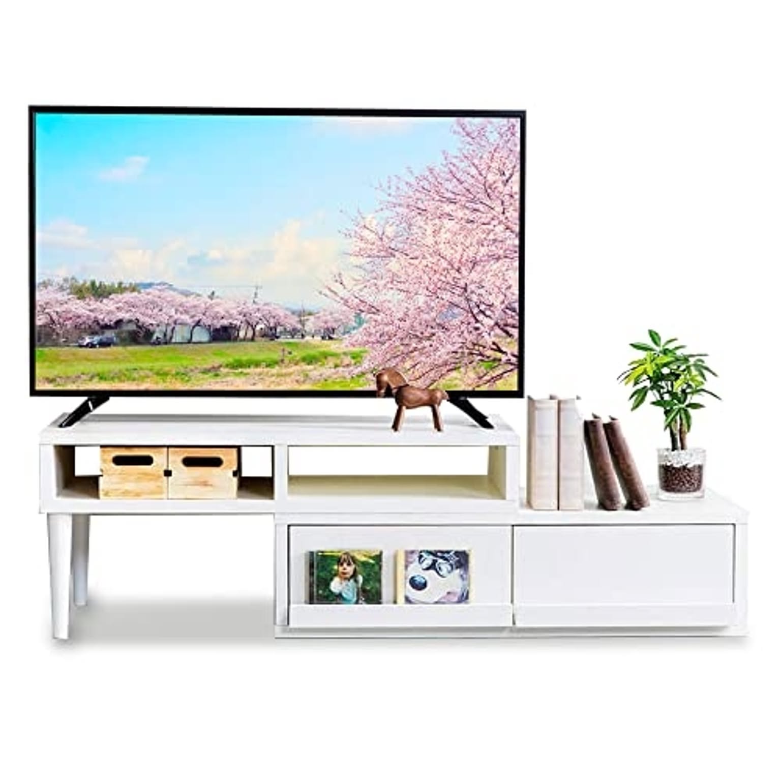 伸縮テレビ台 95~150cm ETVB-9015