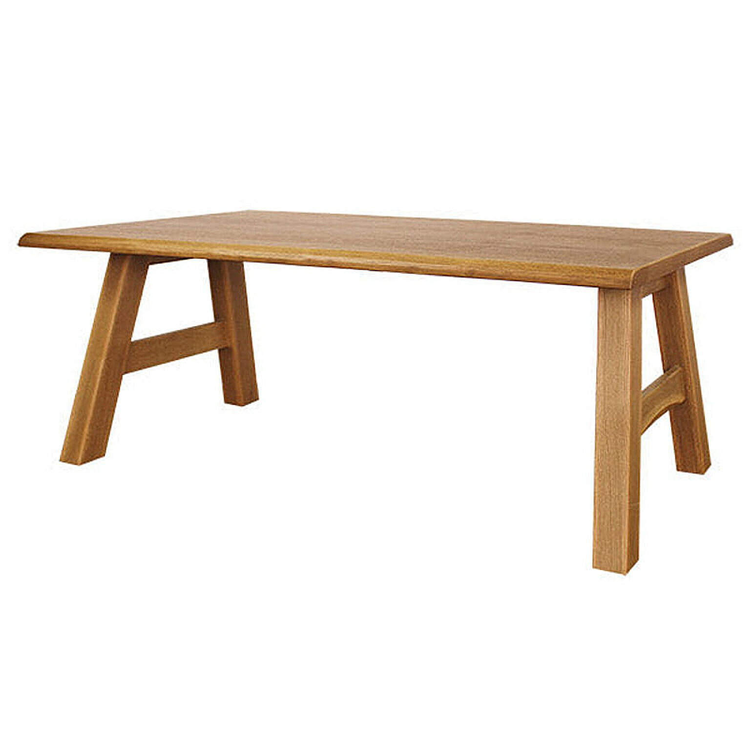 ダイニングテーブル 幅180cm 天然木オーク材 節あり 木製 長方形 和テイスト ナチュラル シンプル カントリー 組立 優樹 ゆうき