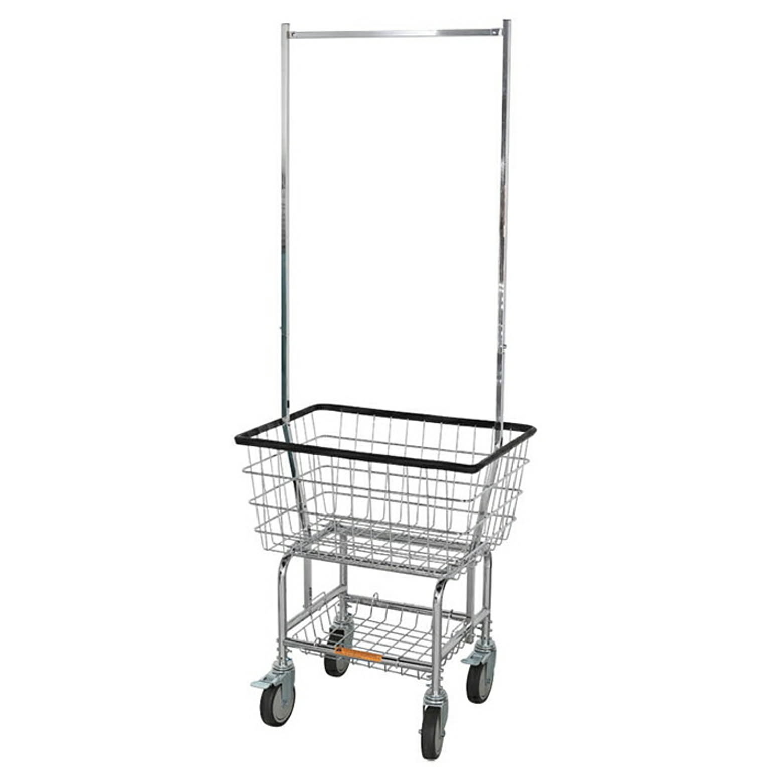 ランドリー カート 組立式 LAUNDRY CART WITH POLE RACK CHROME H20-0139CR 幅600x奥行450x高さ1660mm ダルトン